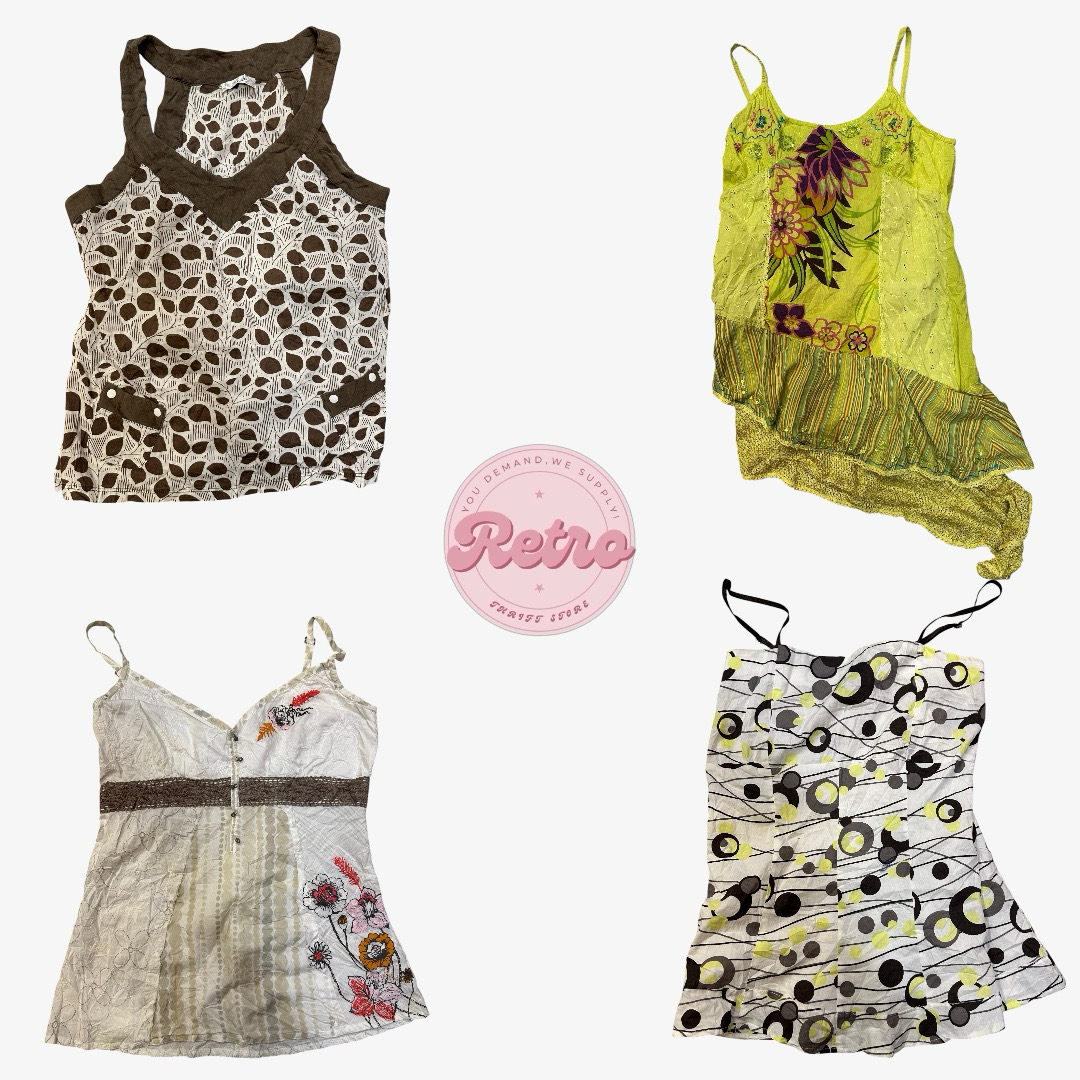 100 % Baumwolle y2k italienische Oberteile