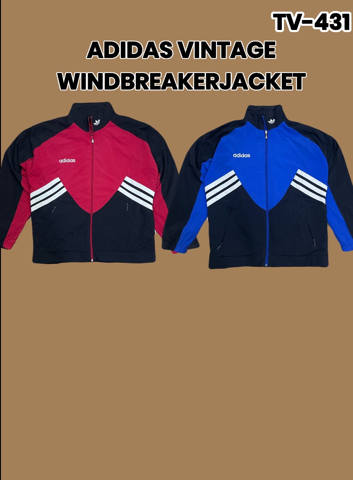 Adidas Vintage Windbreaker Jacket Tv-431