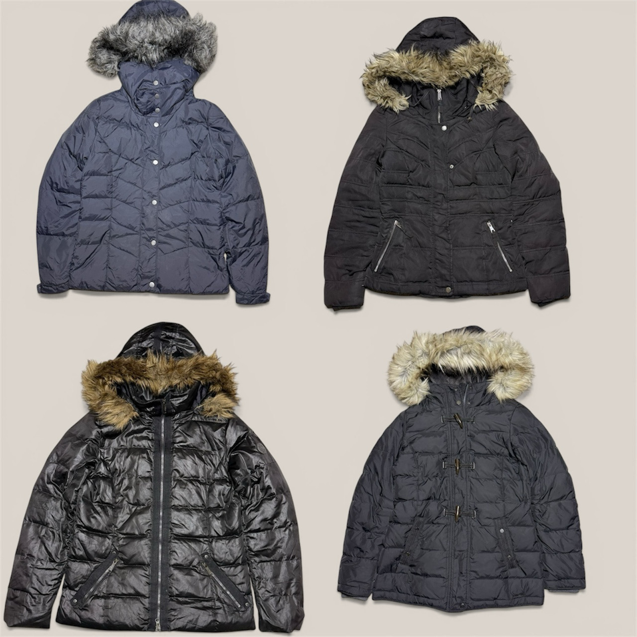Fur Trim puffers Jackets