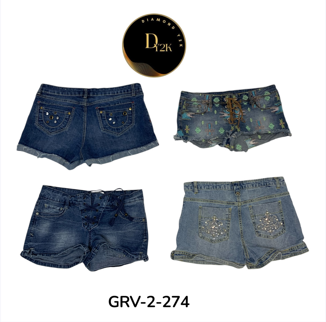 Retro 2000s Y2K Denim Mini Shorts – Summer Essenti..