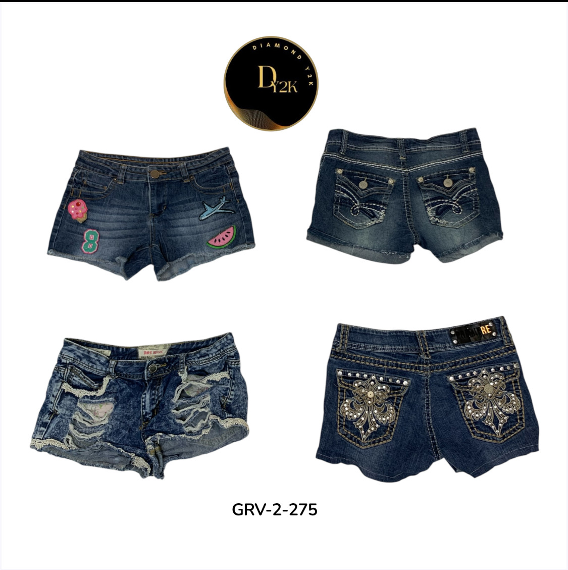 Y2K Throwback Denim Mini Shorts – Cute & Stylish (..