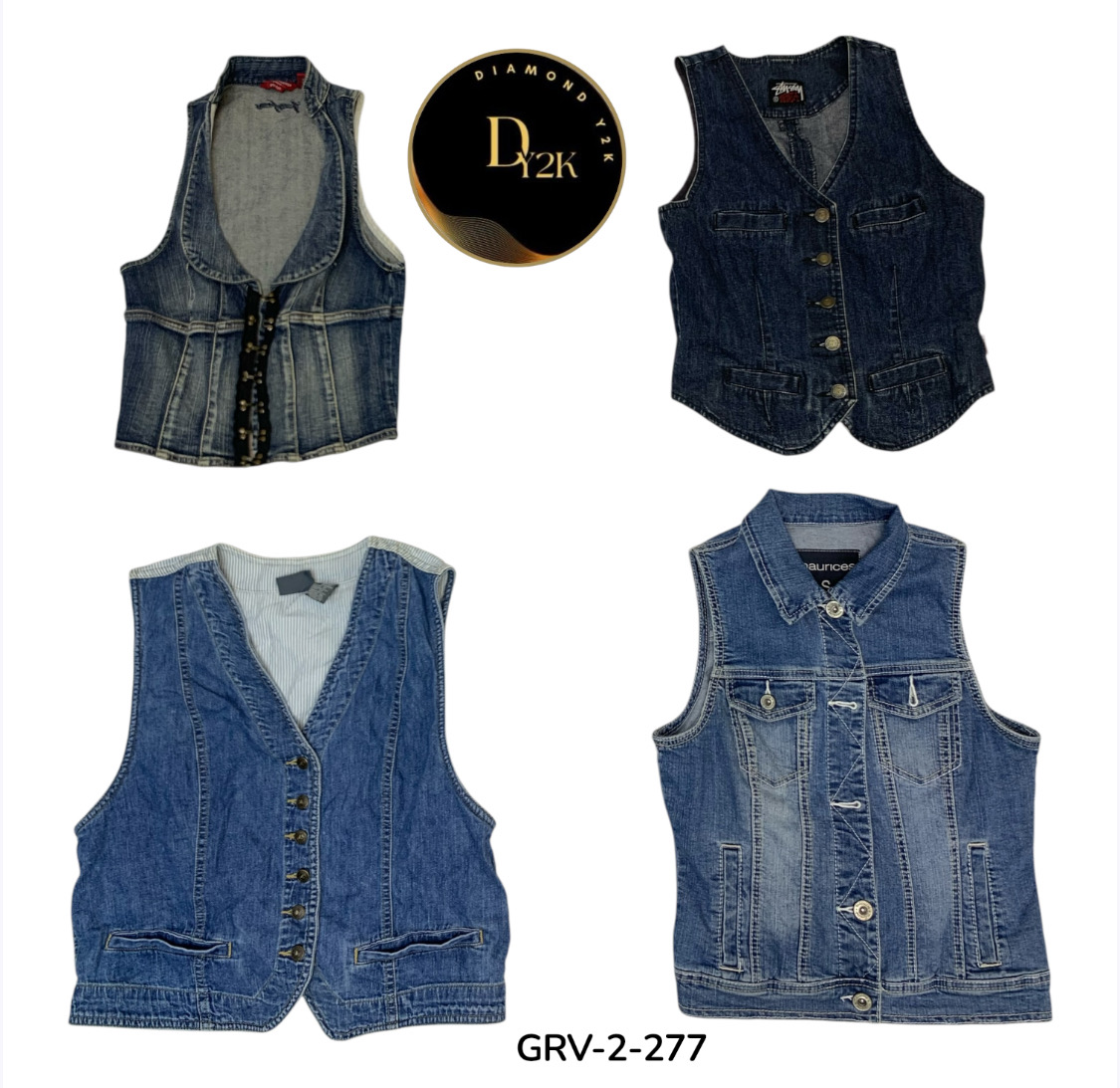 Vintage Y2K Denim Vest – Retro 2000s Street Style ..
