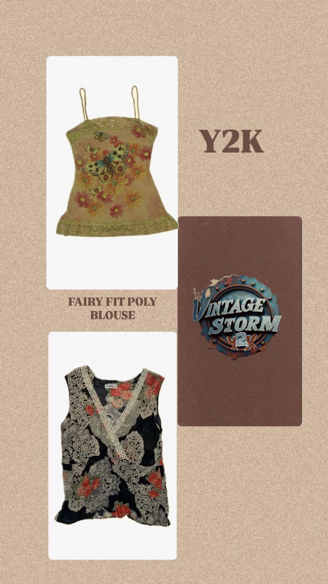 Y2K Fair Fit Poly Blouse