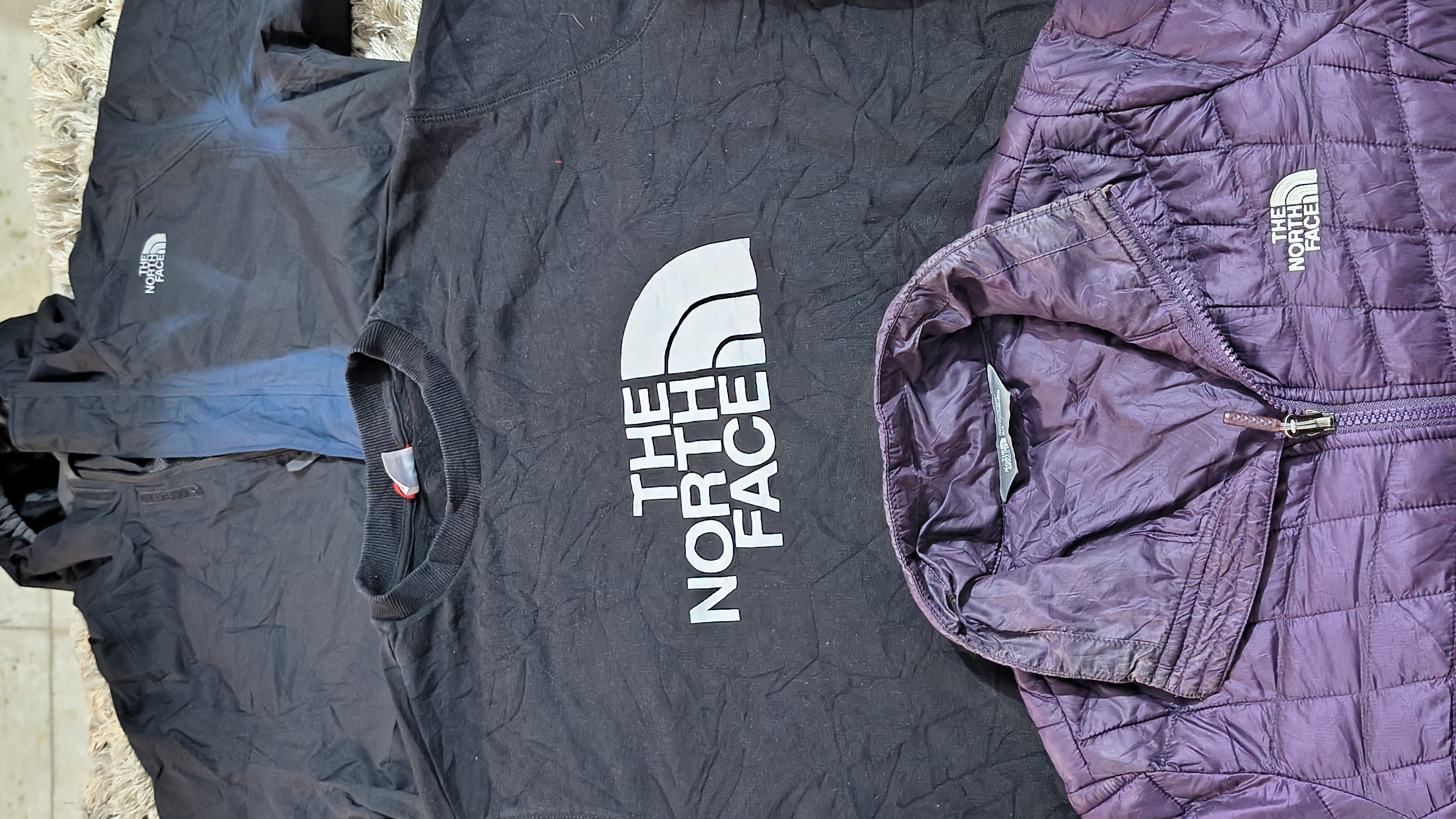 Les vestes The North Face se mélangent.