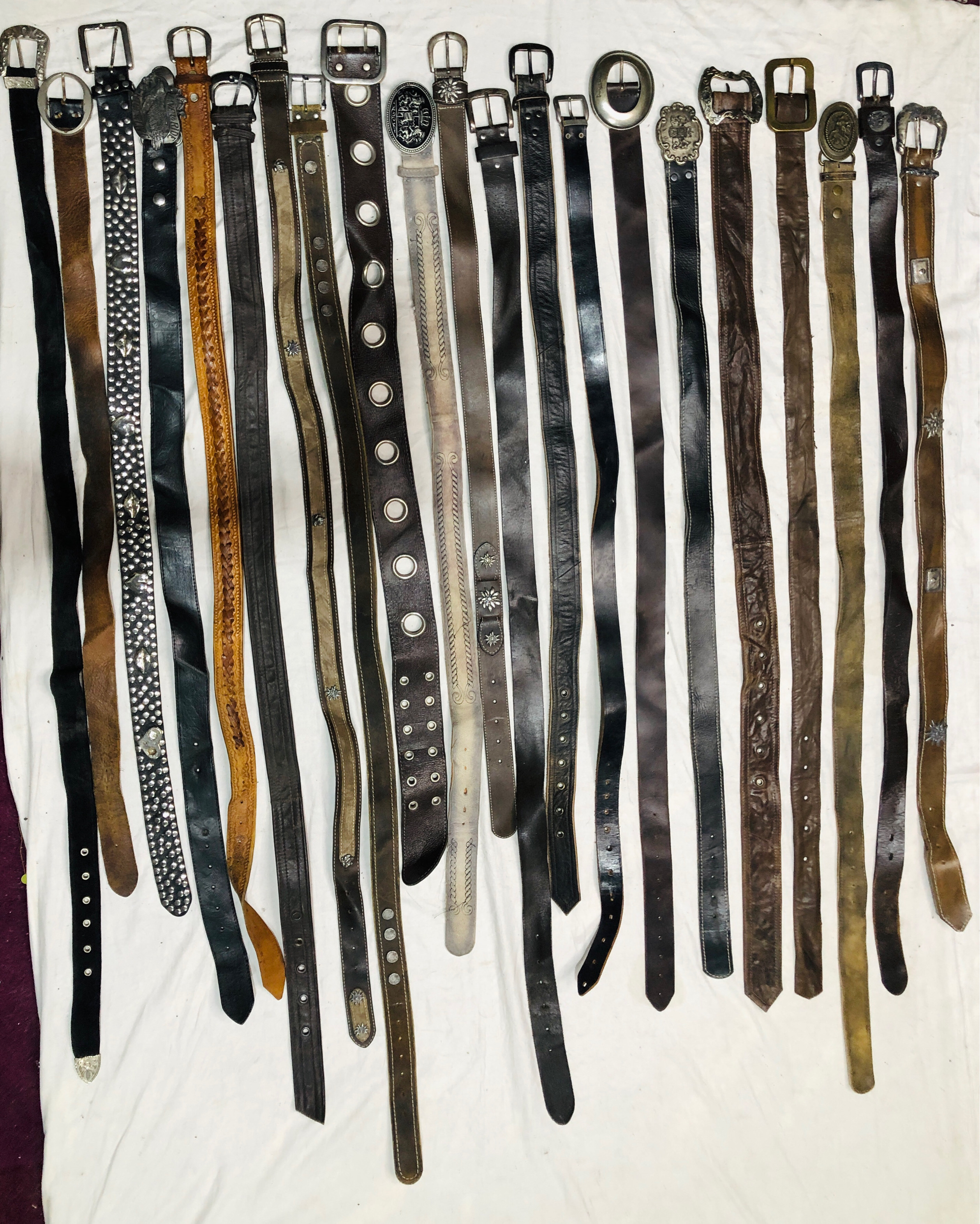 Cinto de Couro Y2K Vintage | 27