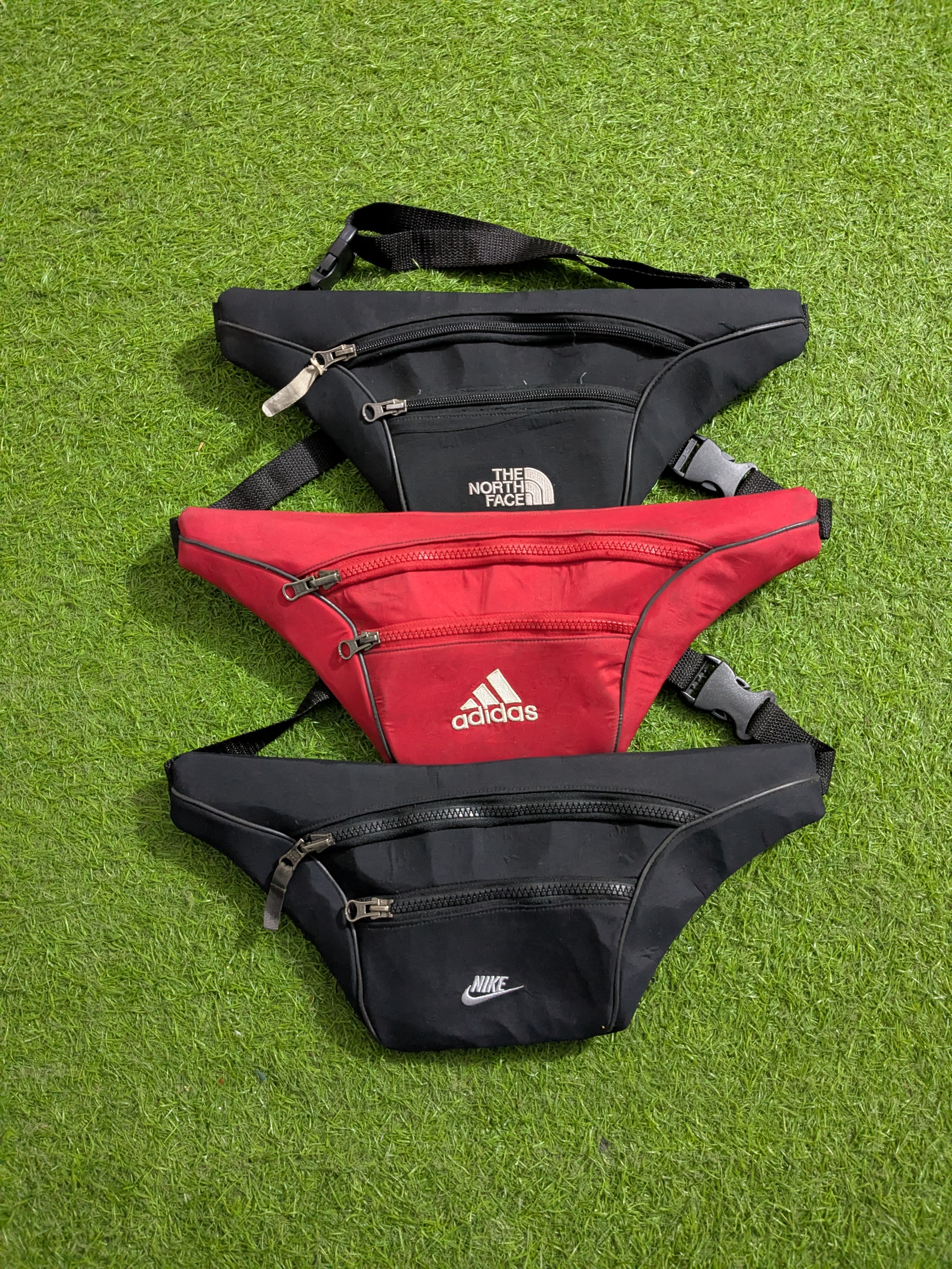 Upcycle Mixed brands waist Track bags