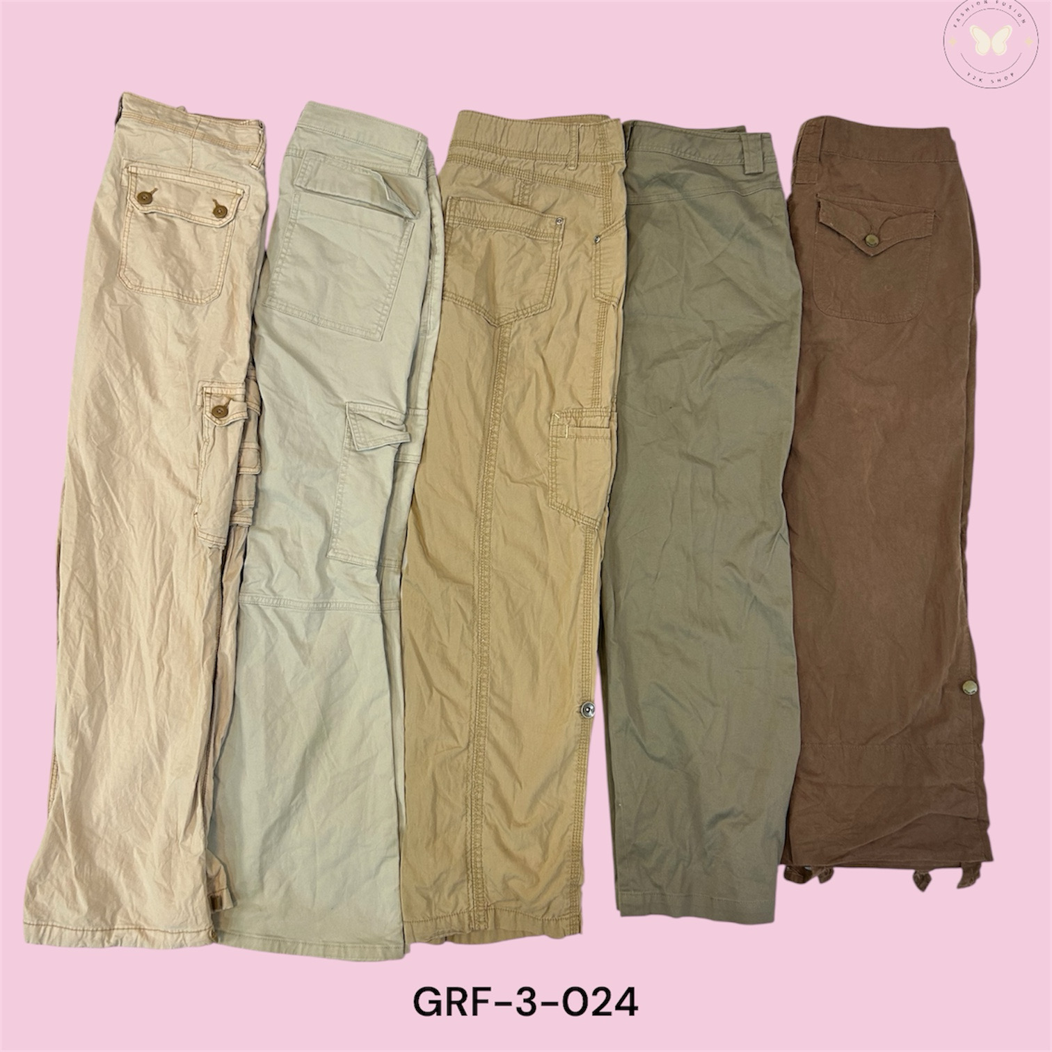 Women’s High Waist Cargo Pants – Casual Utility Tr..