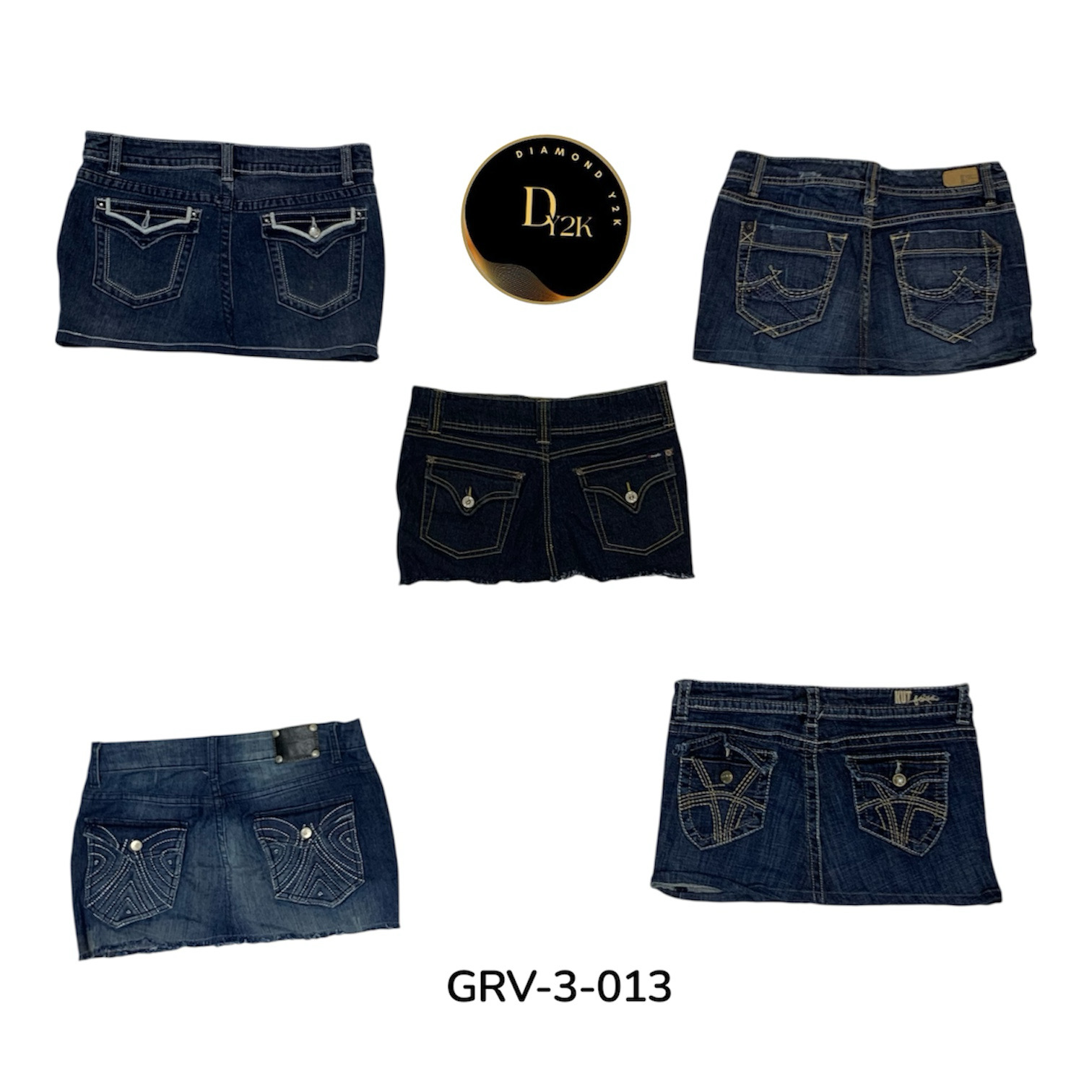 Y2K Denim Mini Skirt – Vintage 2000s Women’s Class..