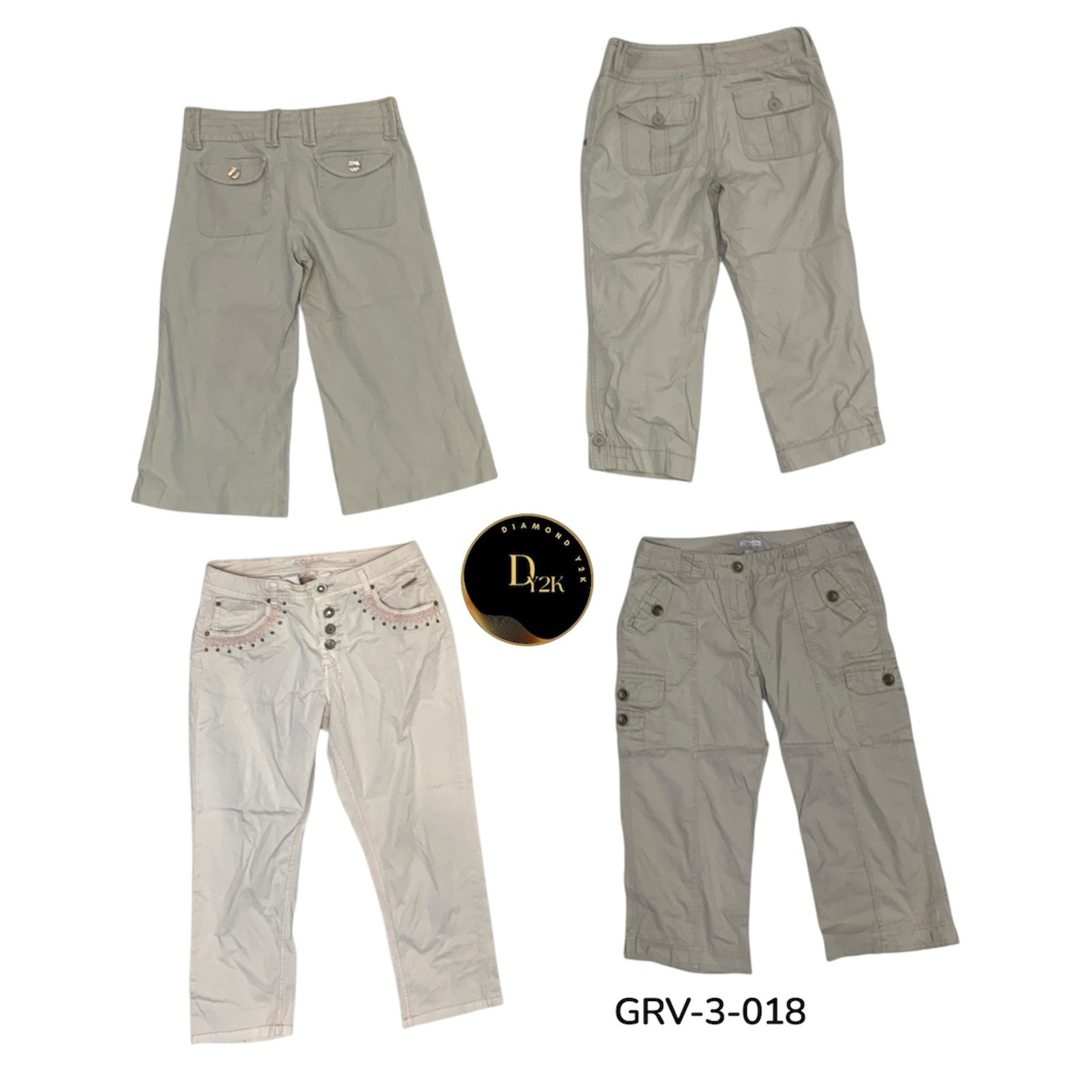 Retro Y2K Cargo Capri – Iconic Early 2000s Style (..