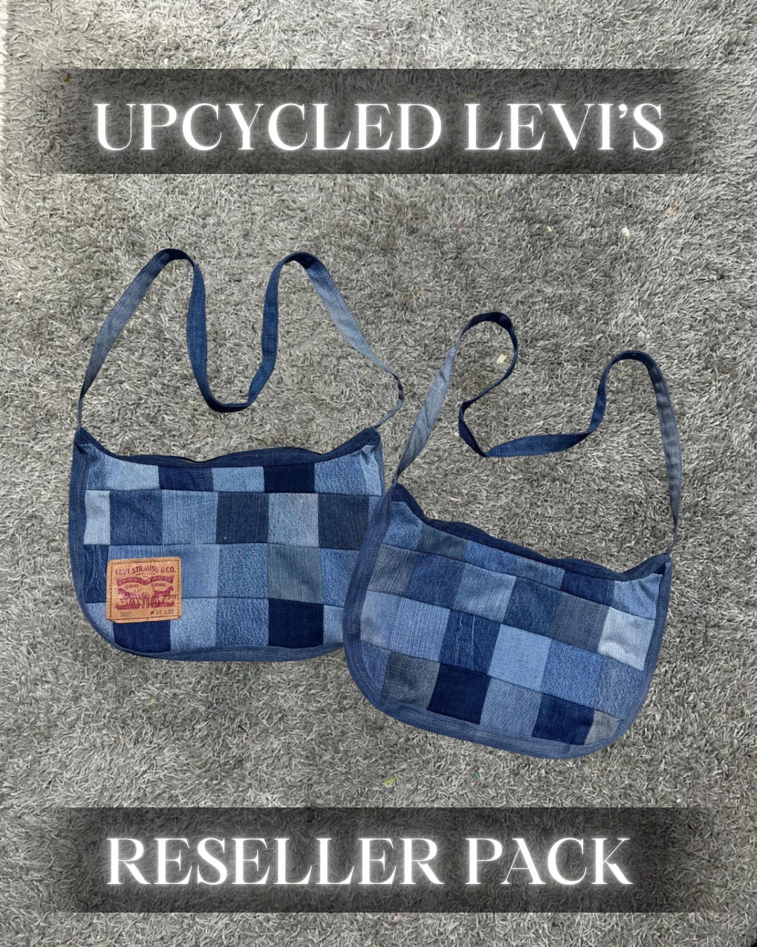Upcycled Levi's Patch Denim Bags