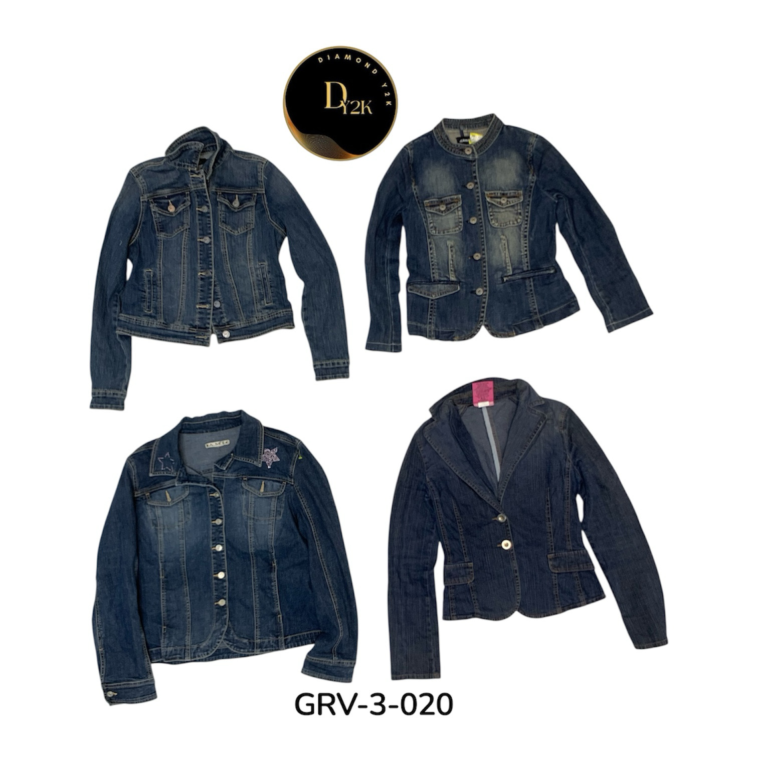 Vintage Y2K Denim Jacket – Classic 2000s Retro Sty..
