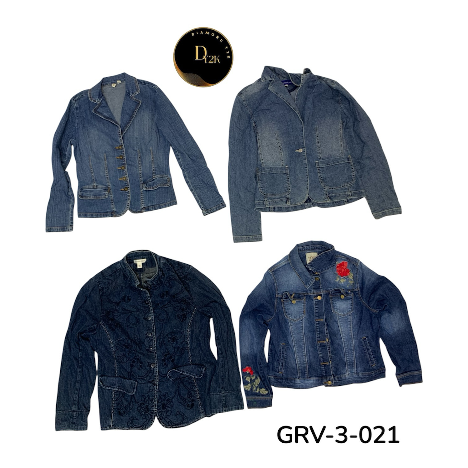 Retro Denim Jacket – Premium Early 2000s Vintage O..