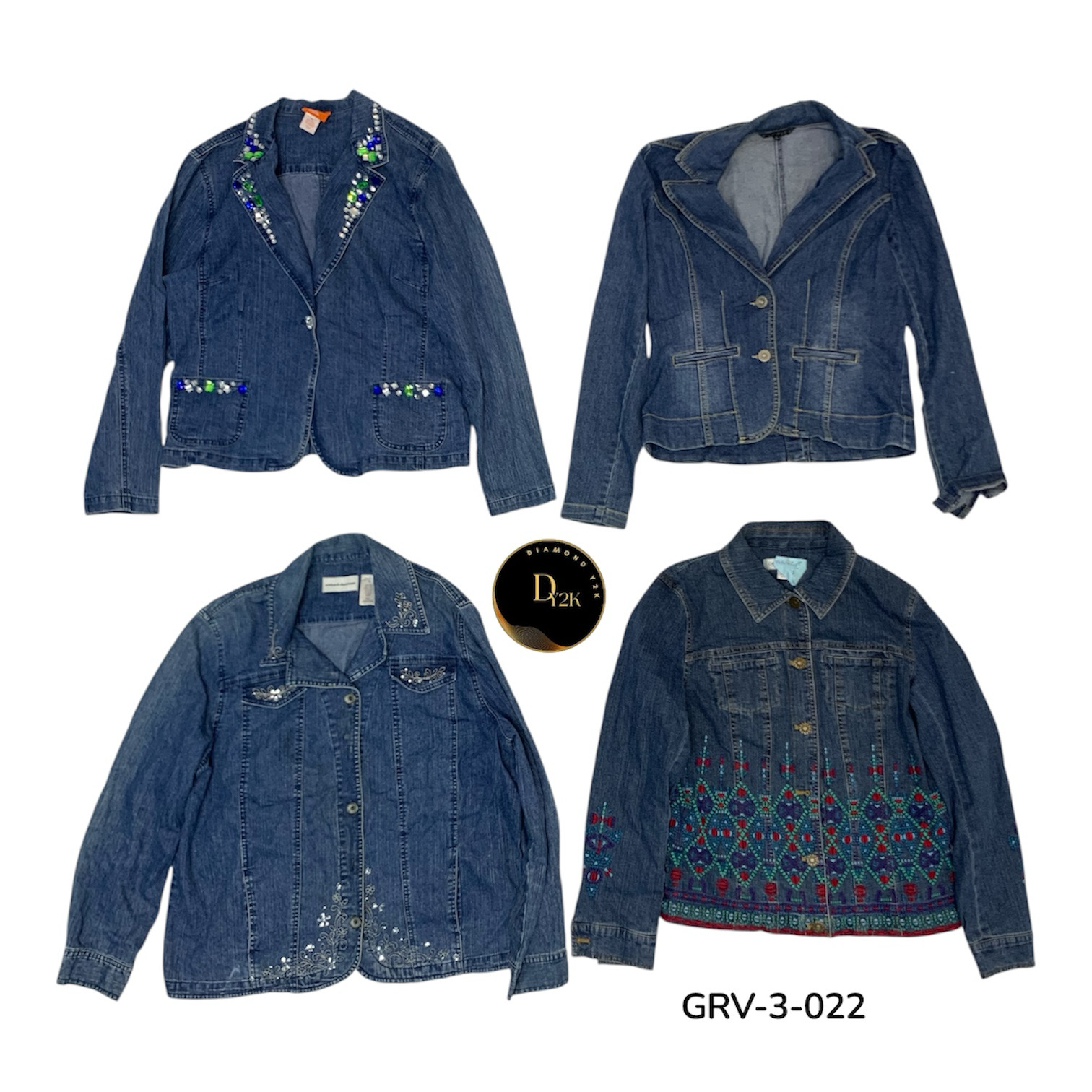 Retro Denim Jacket – Premium Early 2000s Vintage O..