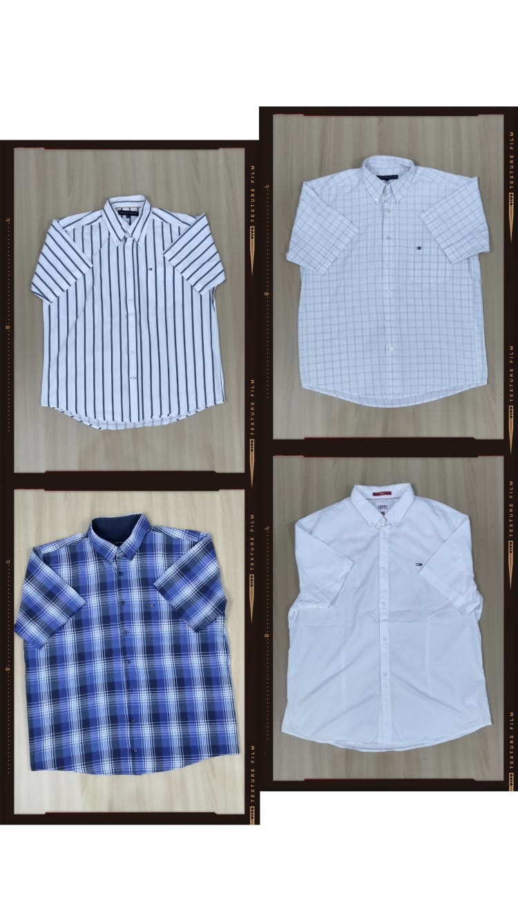 JA 0608 Tommy Hilfiger Camicia a Maniche Corte