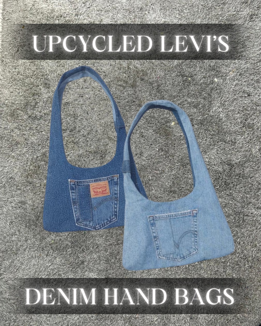 Upcycled Levi's Denim Hand Bags