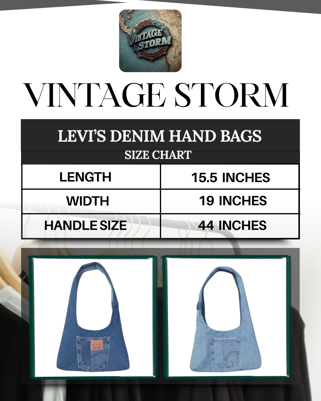 Upcycled Levi's Denim Hand Bags