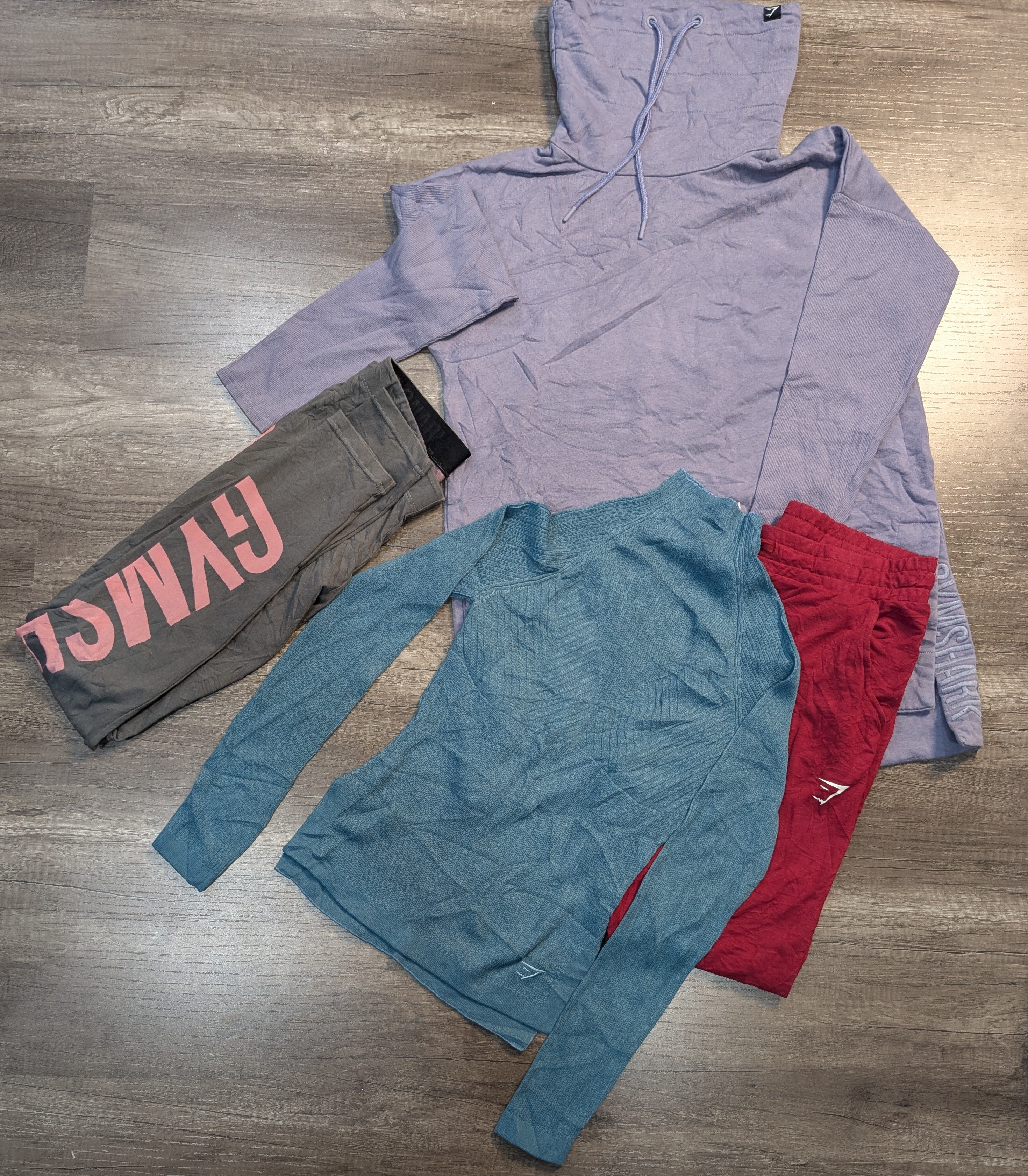 4205 - Gymshark Trousers, Jacket, Long Sleeves T-S..