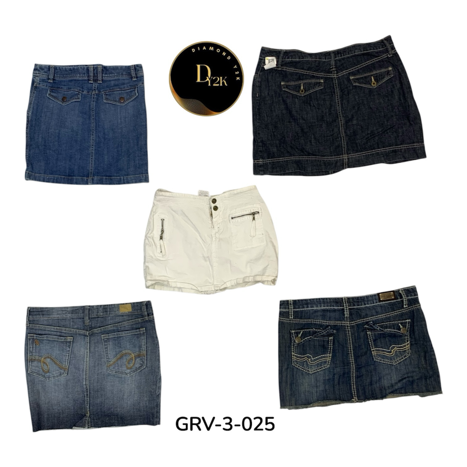 Retro Denim Mini Skirt – Timeless Y2K Fashion (GRV..