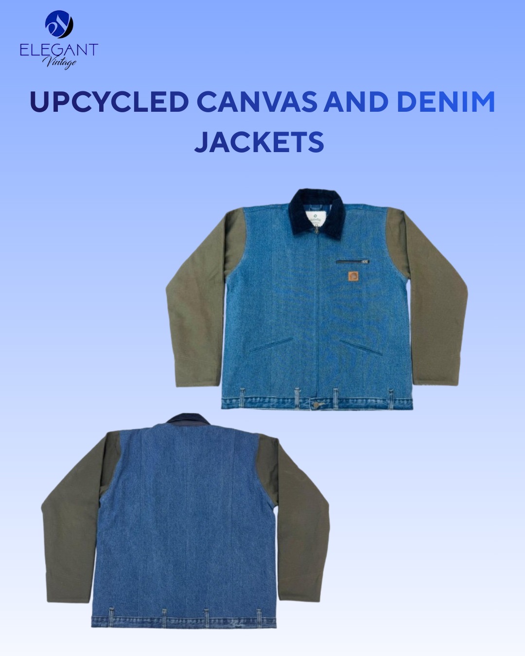 UPCYCLED Convas And Denim Jackets - EVR0088