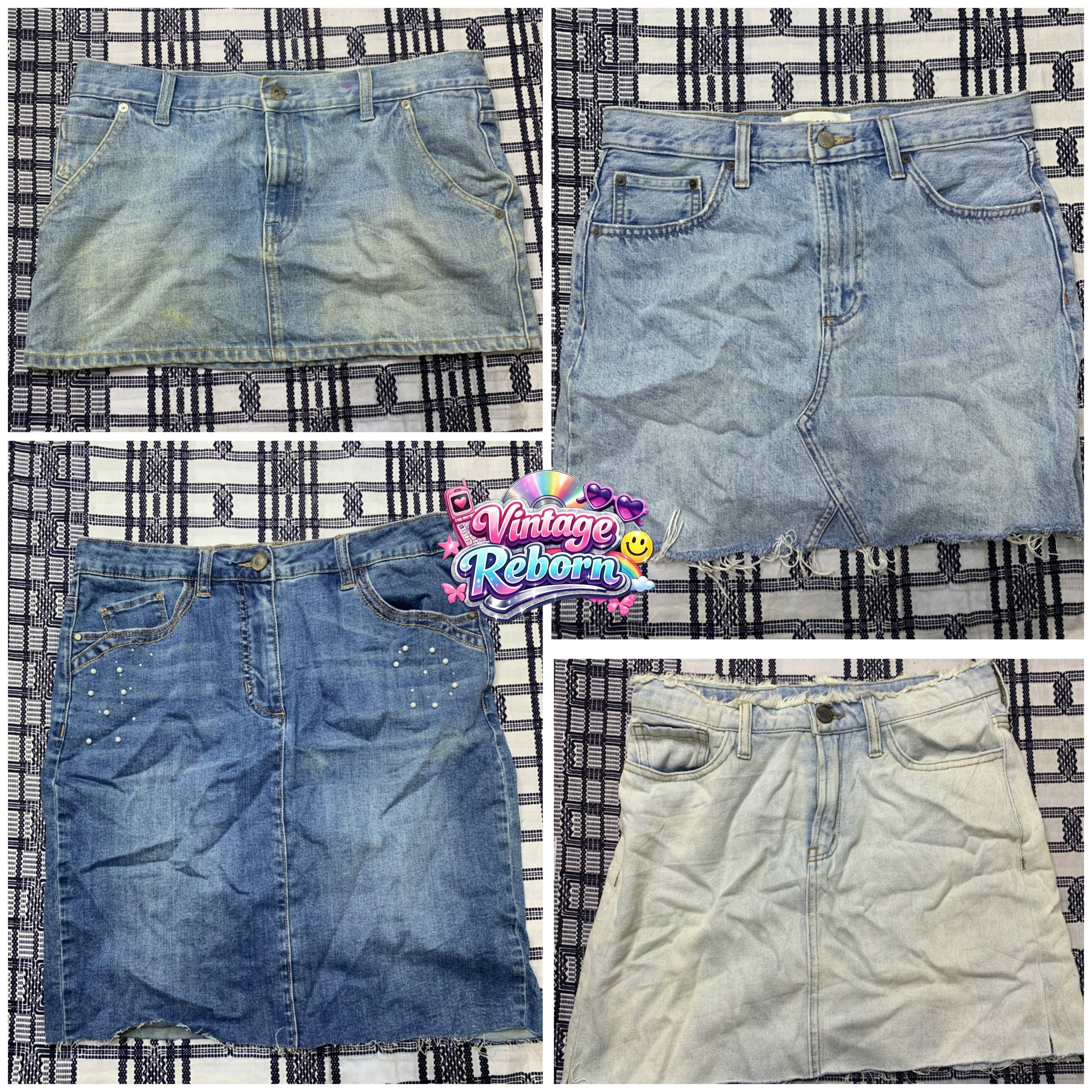 Y2K Vintage Denim Skirt Mix – Branded Denim Select..