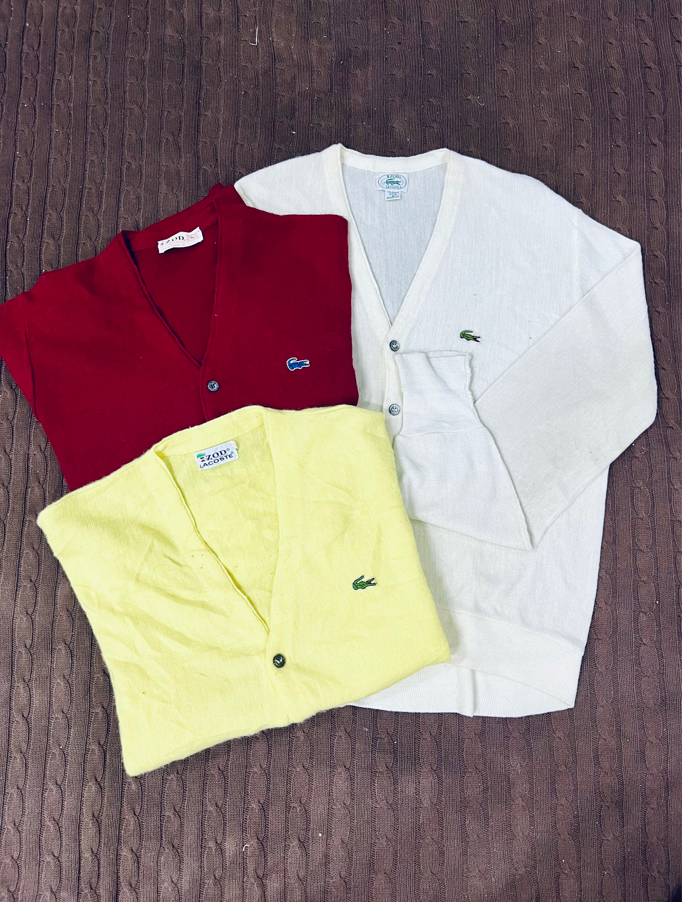 Lacoste Button Down Sweater - (REV#567)