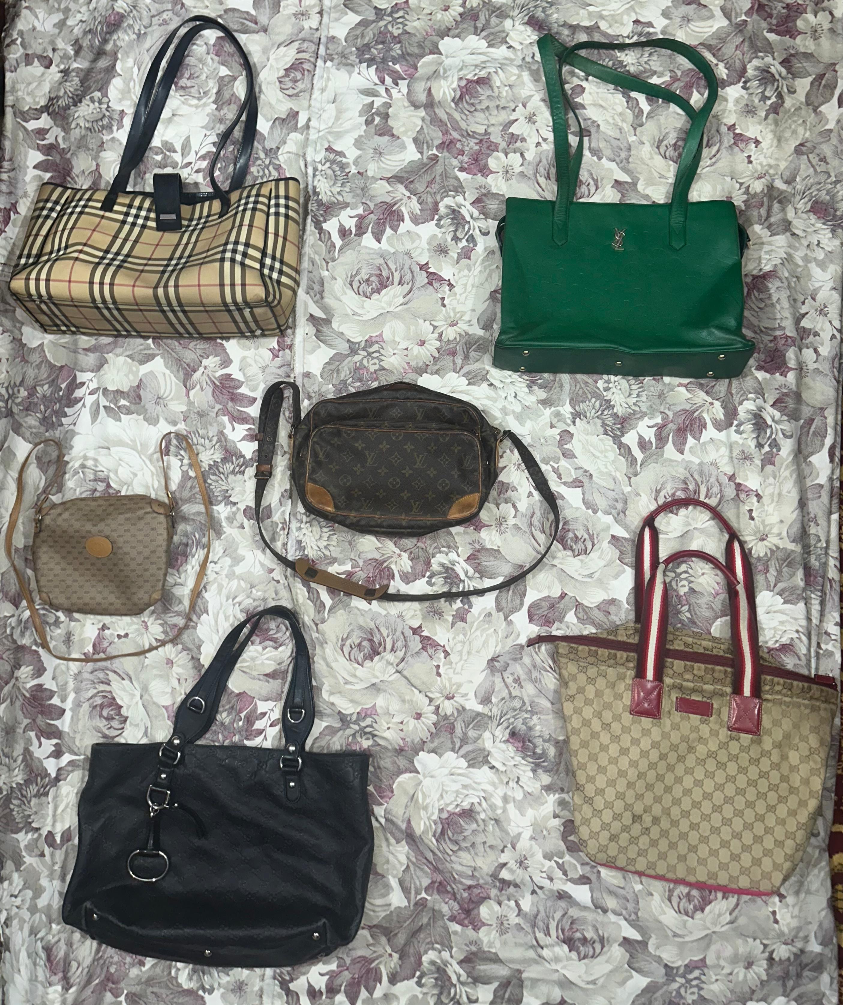 6 designer luxury bags bundle