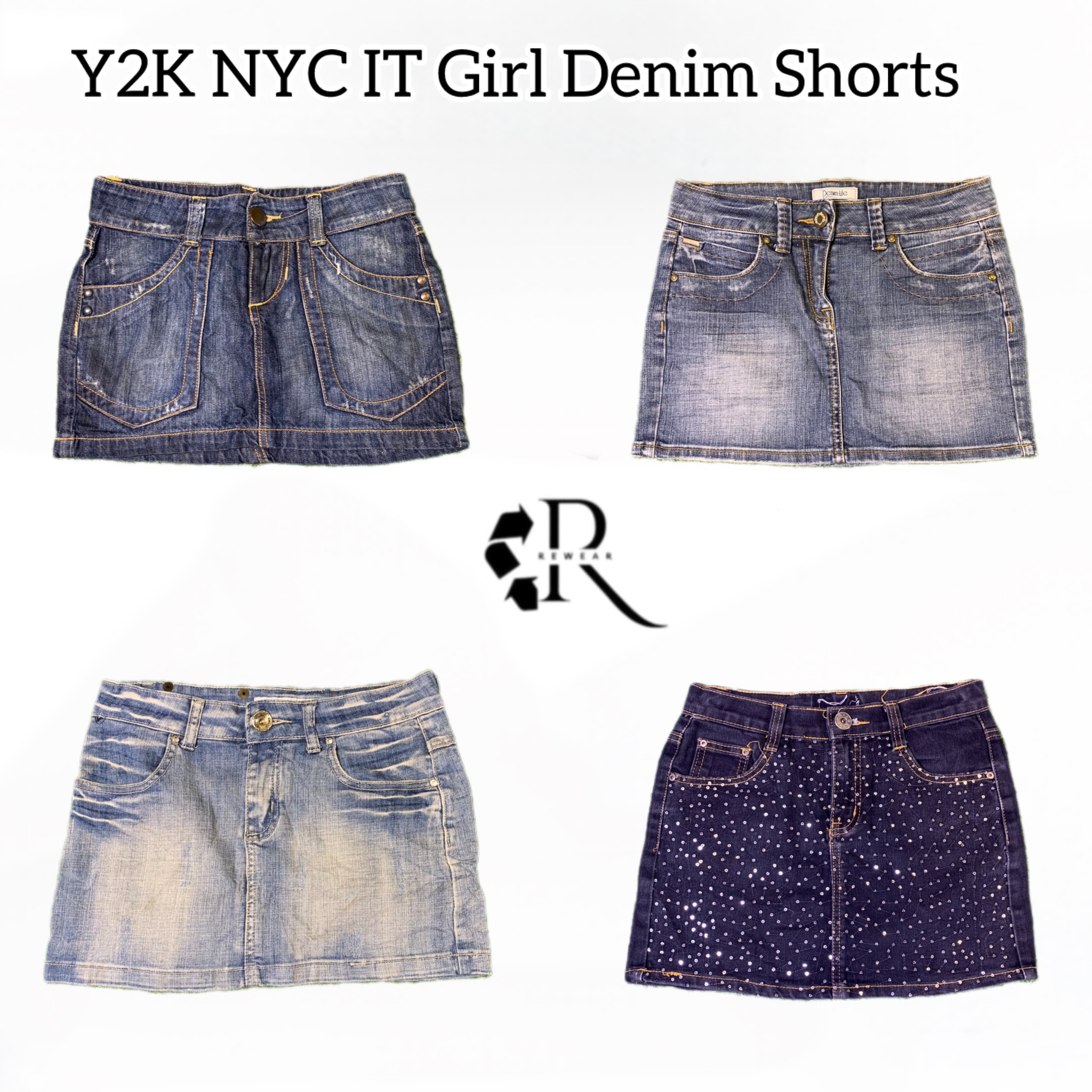 Y2K NIC IT Girl Denim Shorts Rw-1632