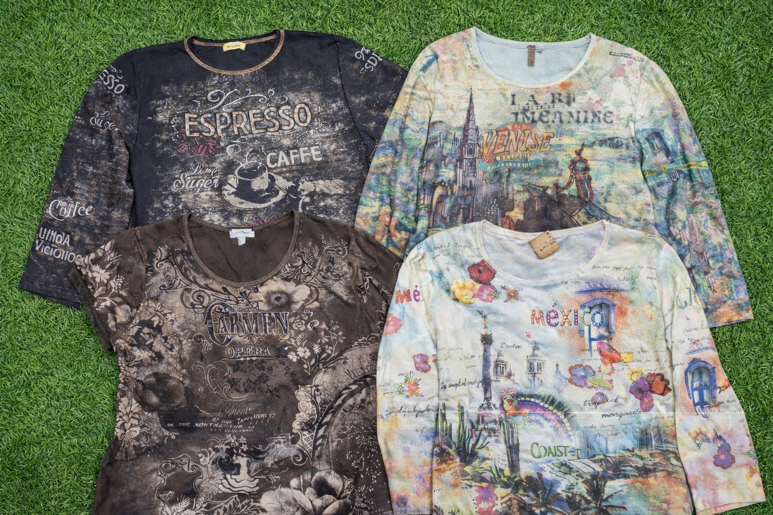 Women's y2k Rhinestone graphic ToP–Boho/western st..