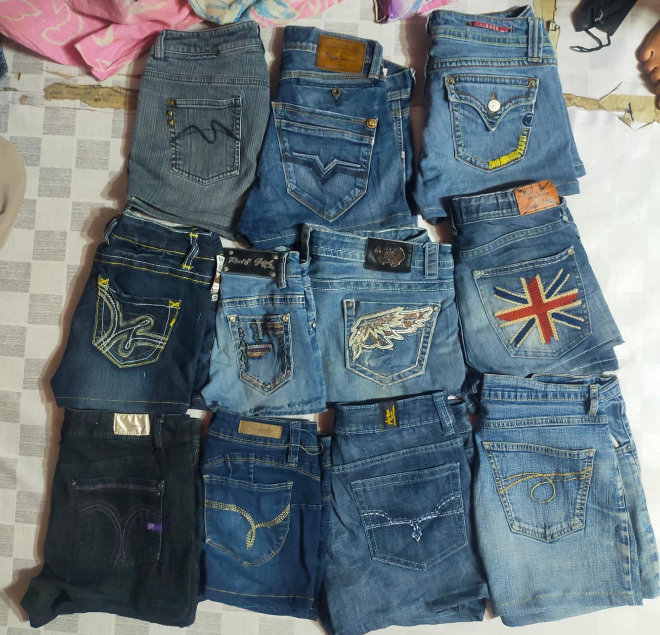 VIGOSS  AND OTHER MIX BRANDS MINI SHORTS (ID 1005)