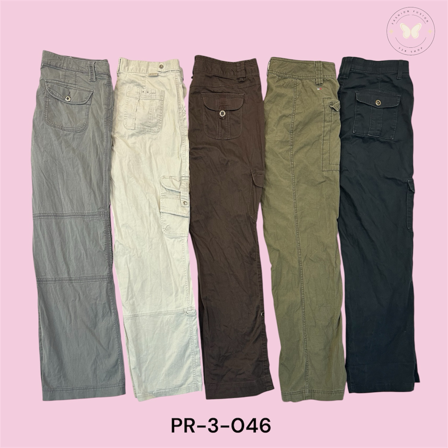 Slim Fit Cargo Pants for women– Stretch Cotton Mul..