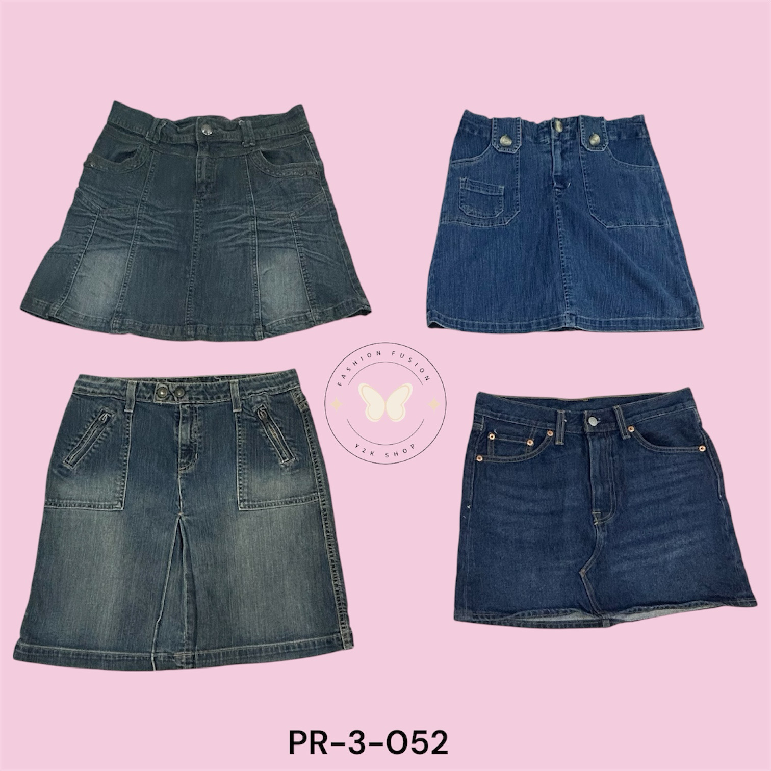 Casual A-Line Denim Midi Skirt for Women – Mid Len..