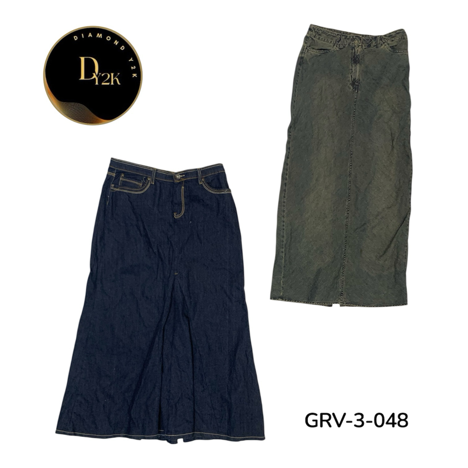 Retro Y2K Denim Maxi Skirt – Timeless Street Style..