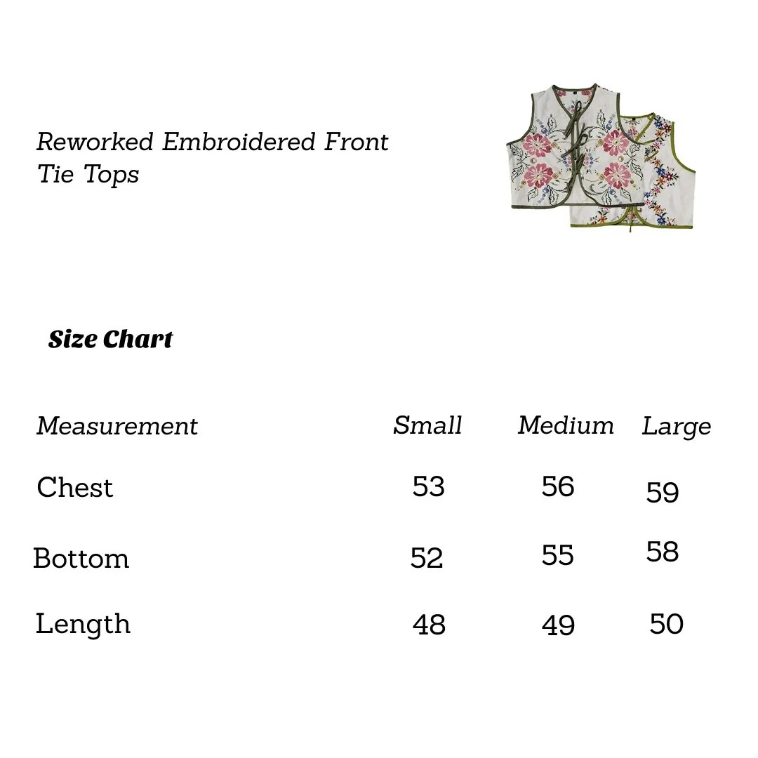 Upcycled Front Tie Linen Tops