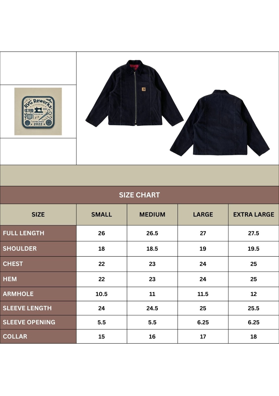 Upcycled Workwear Zip Jacket