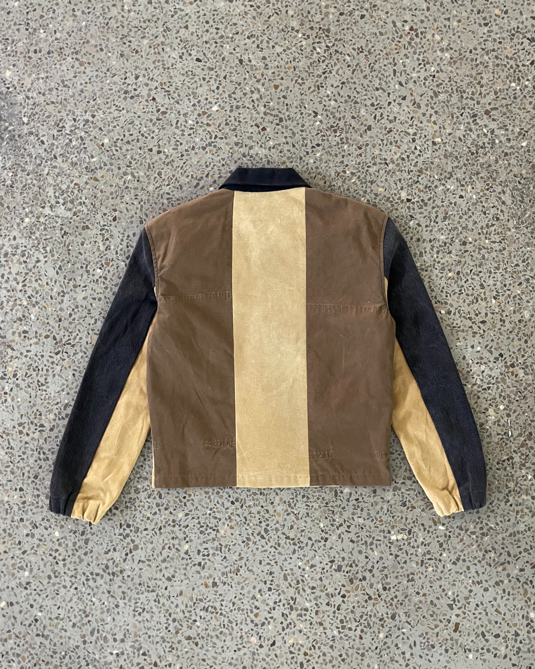 Upcycled Contrast Panel Workwear Jacket