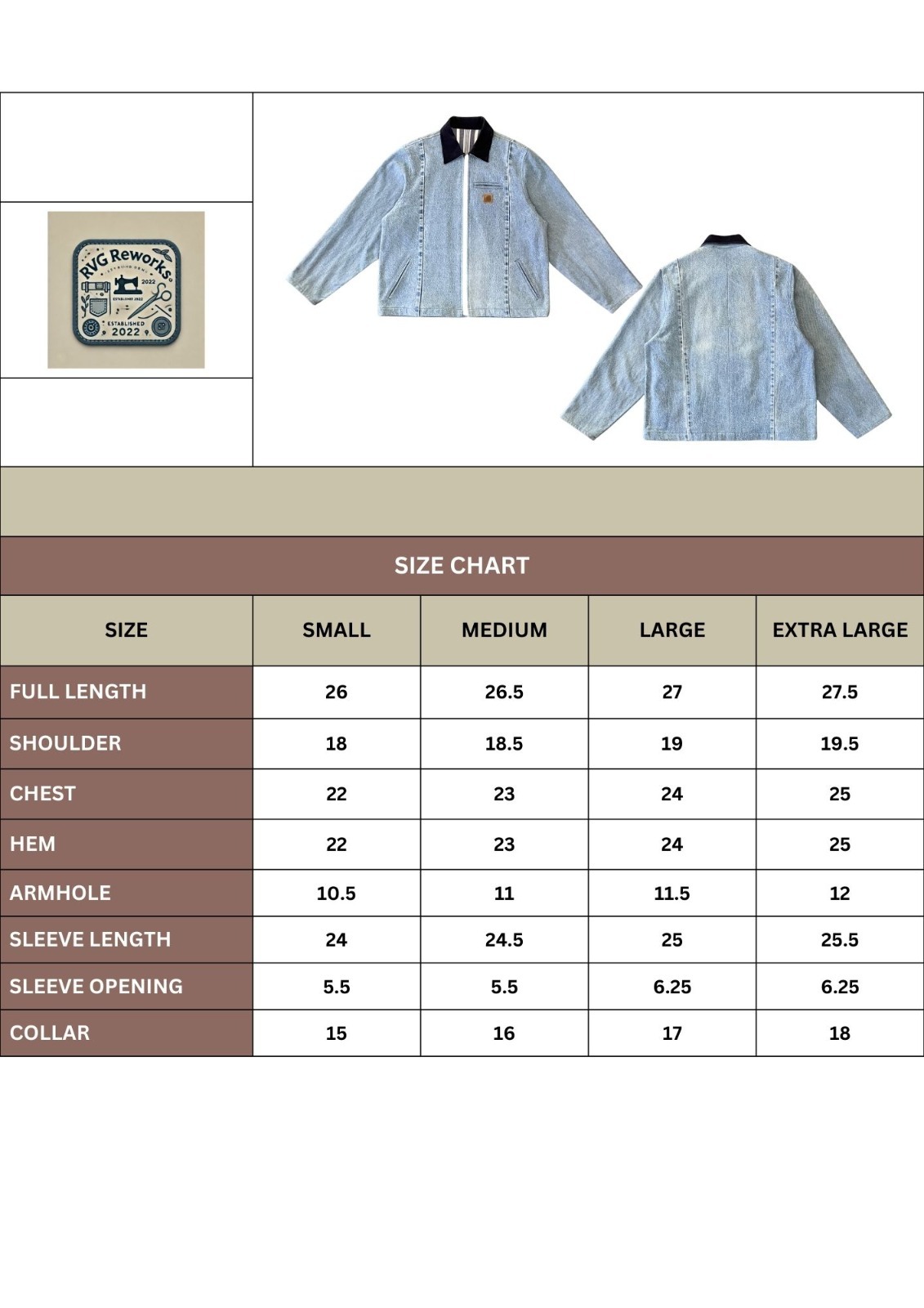 Upcycled Denim Carhartt Jacket