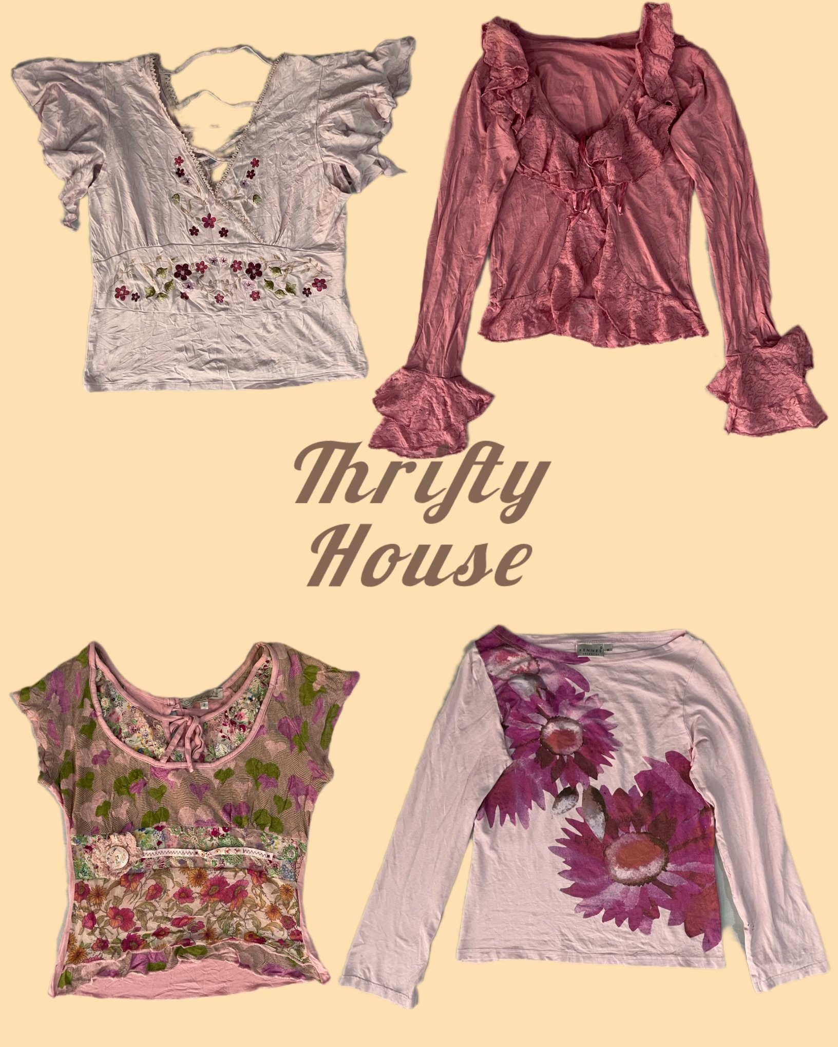 Y2K Garden Party Tops(TH/270)