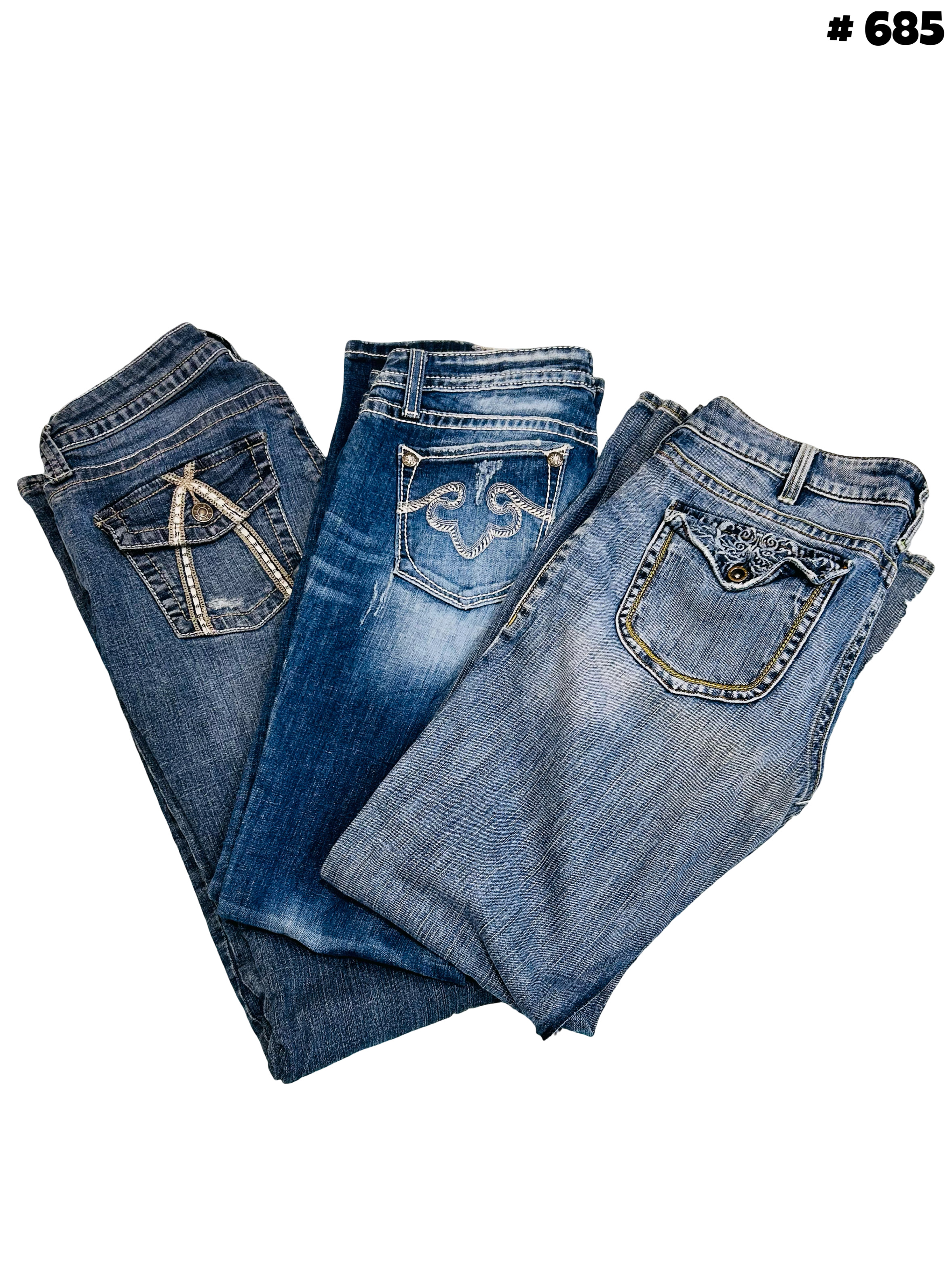 Y2k detailing jeans #685