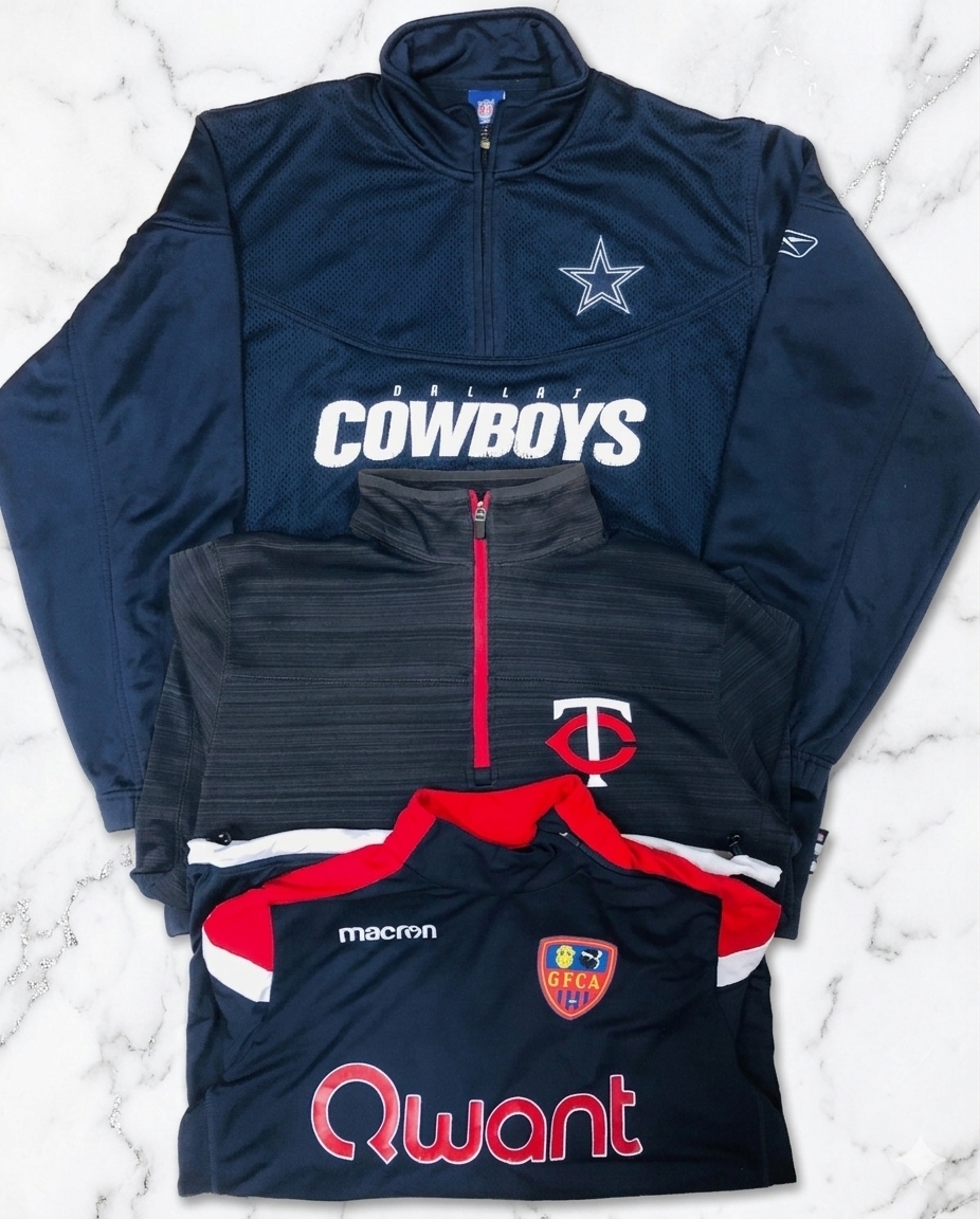 Mix brands Track tops quarter zipper