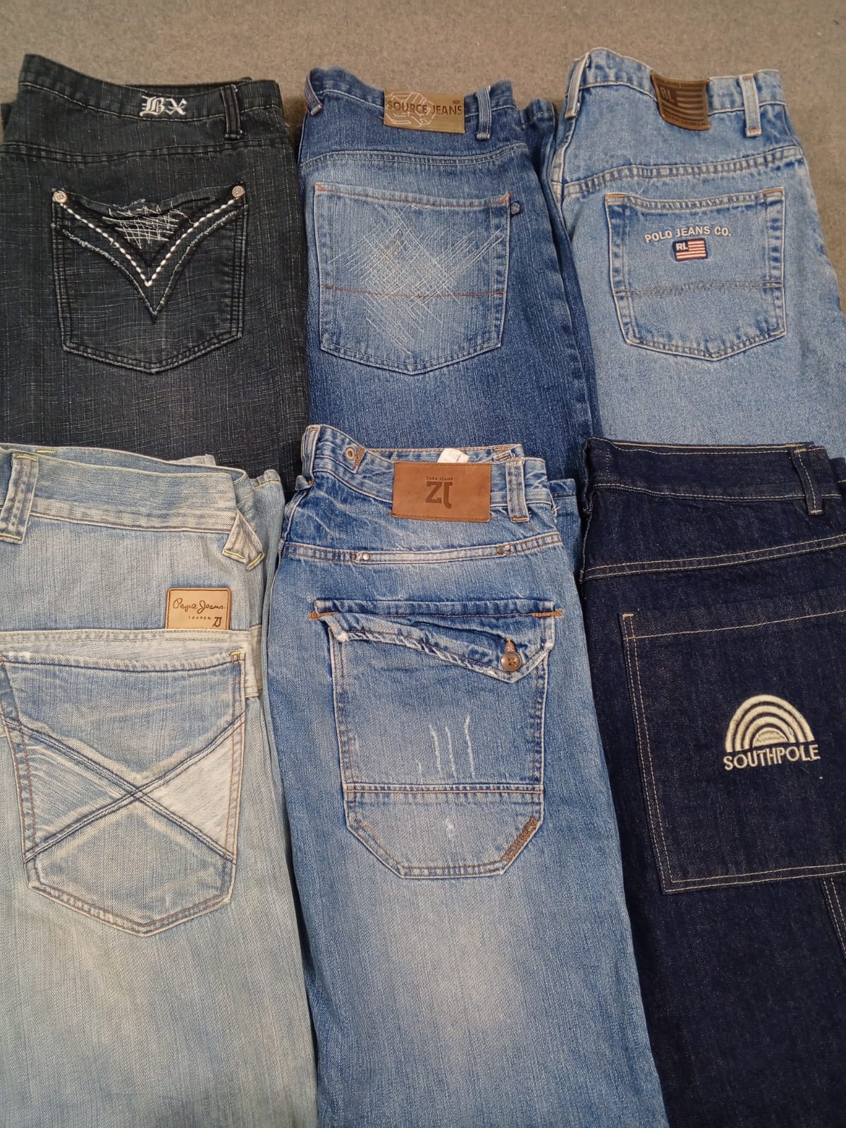 HD1386 Sac Hommes Jeans Baggy Hiphop