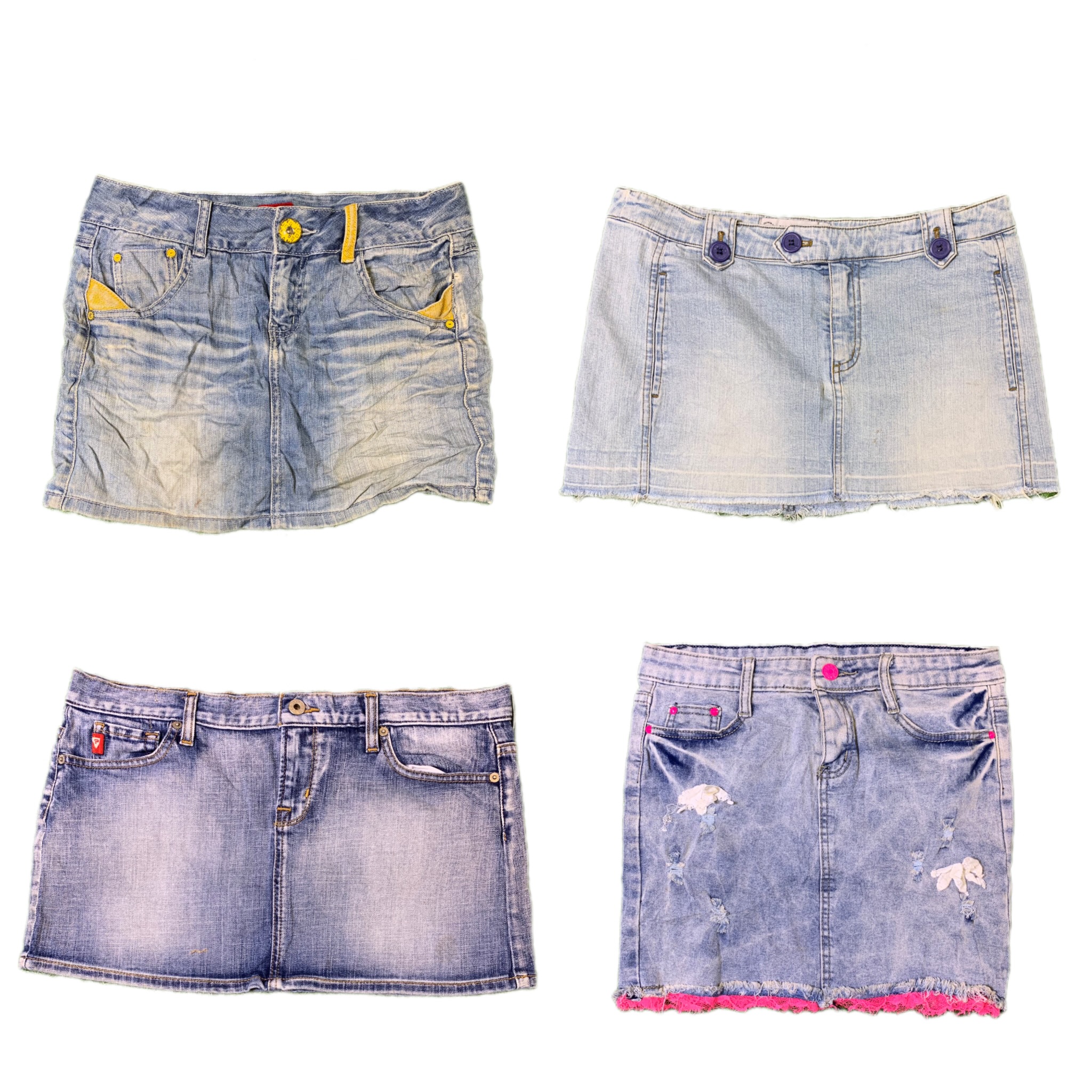 Y2K NiC IT Girl Denim Midi Skirts Rw-1649