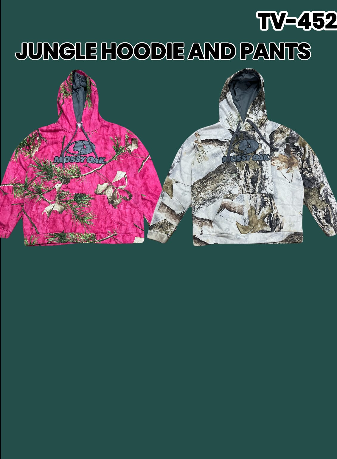 Jungle print Hoodie and Pants Tv-452