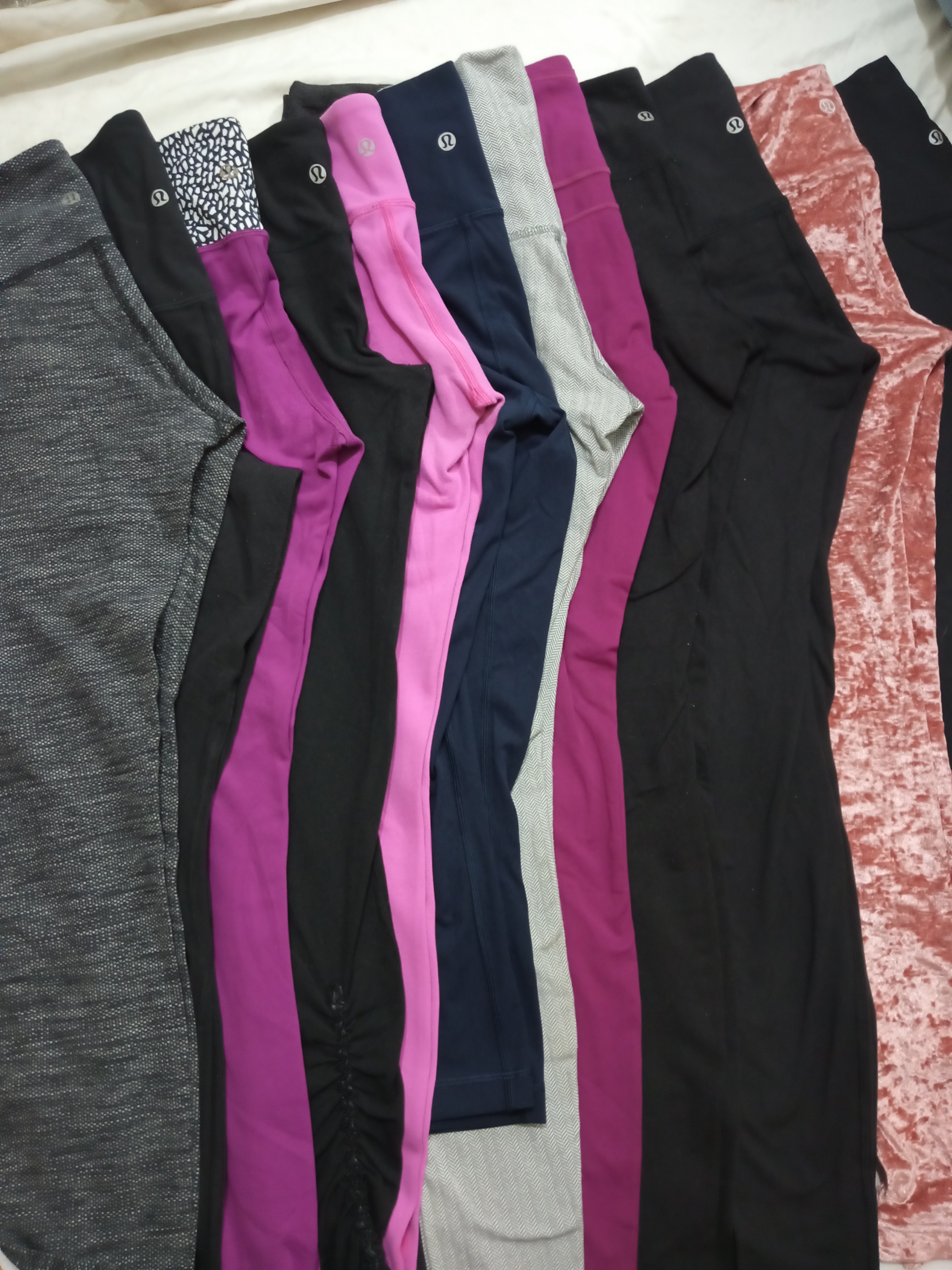 Lululemon leggings, 1 piece jacket, 1 piece t-shir..