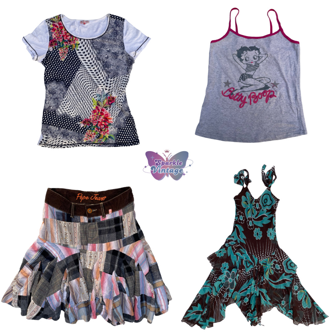 Aesthetic y2k 90s Vintage, Fairy-core, Boho-Chic (..