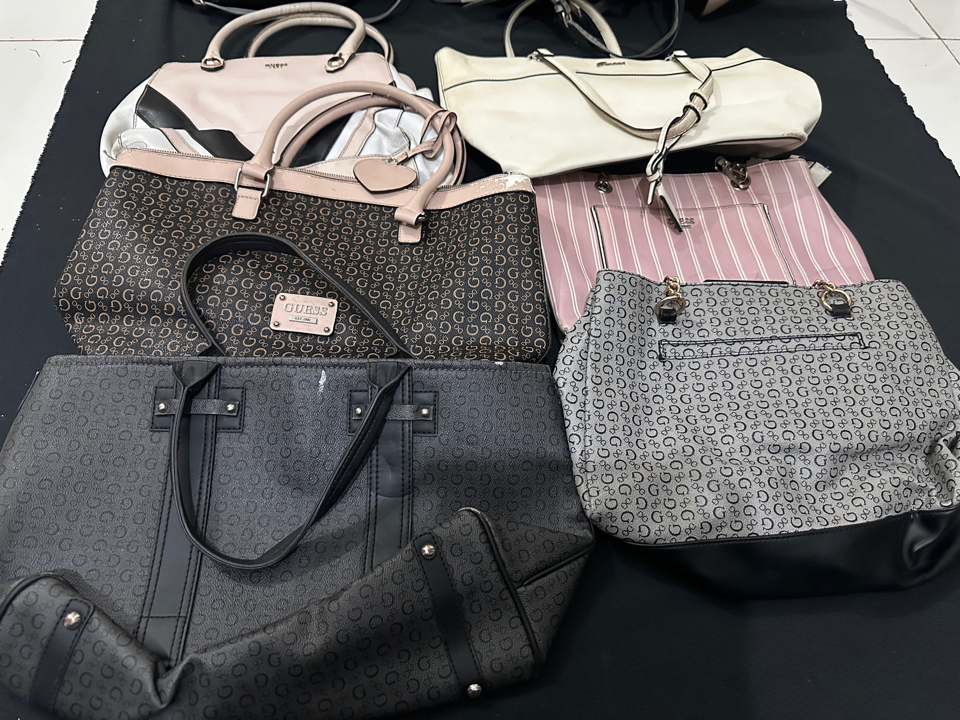 Guess Y2K Monogram Shoulder Bag