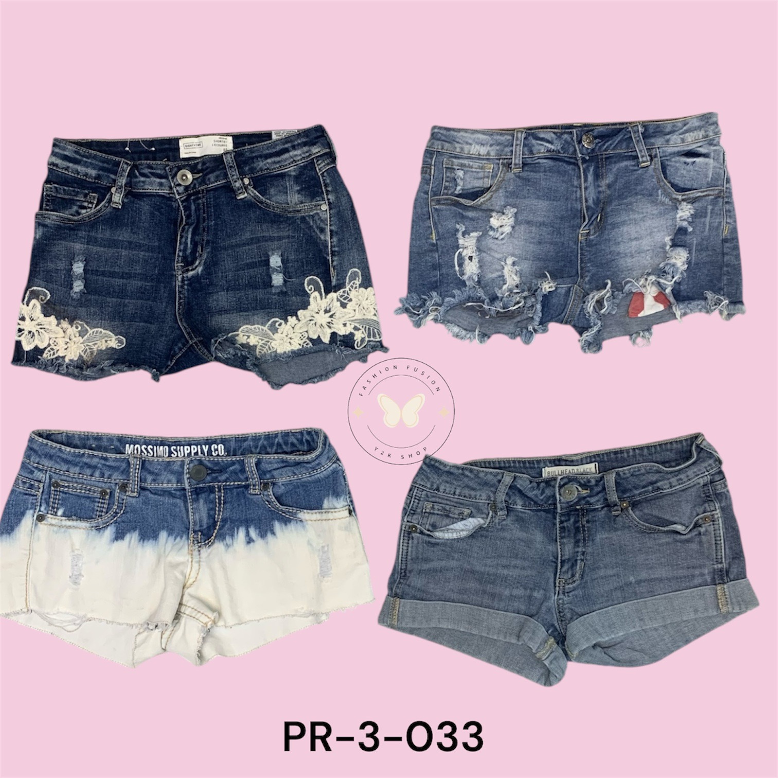 Classic Blue Denim Mini short– High-Waist Chic (PR..