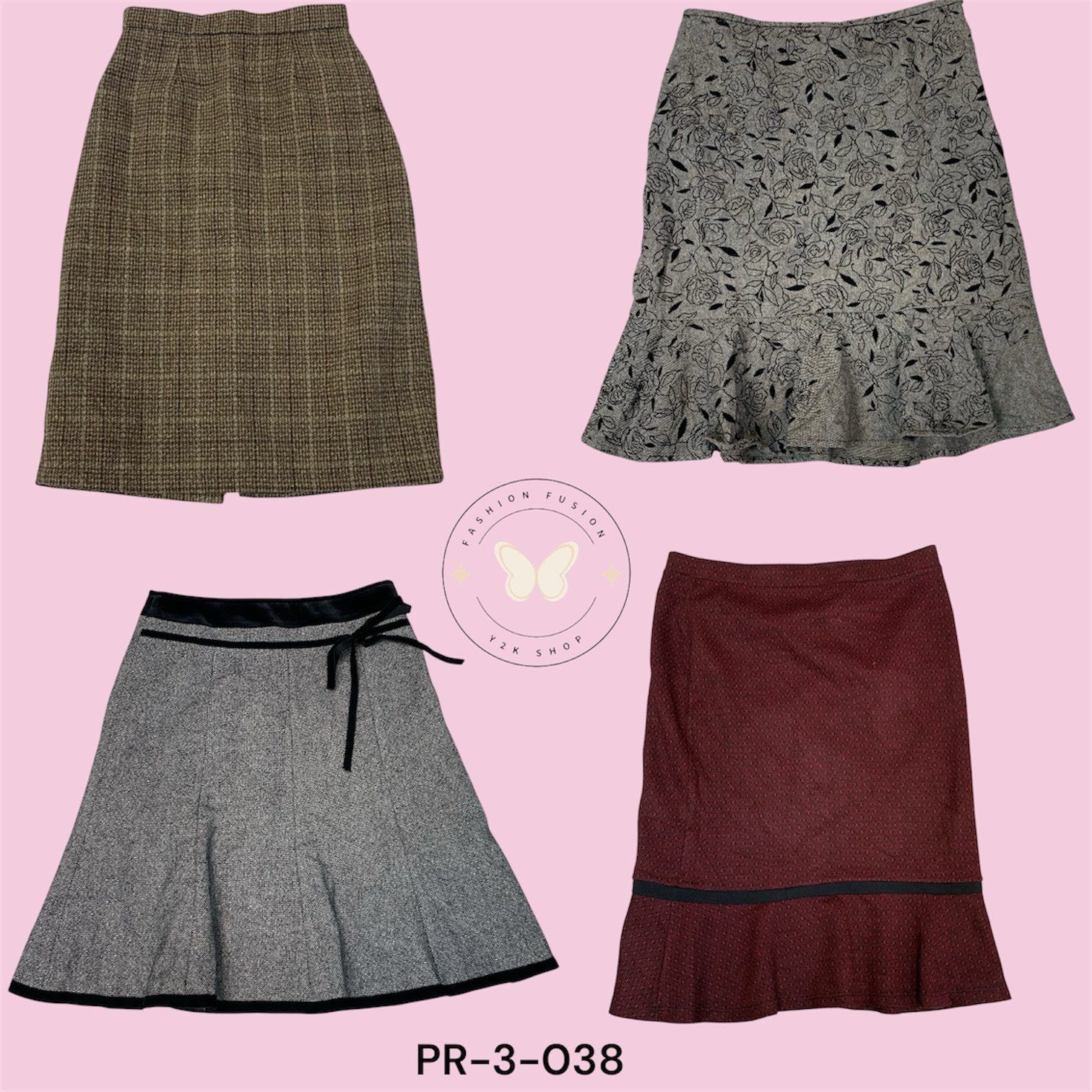 Premium Wool Pleated Skirt – Cozy & Chic” (PR-3-03..