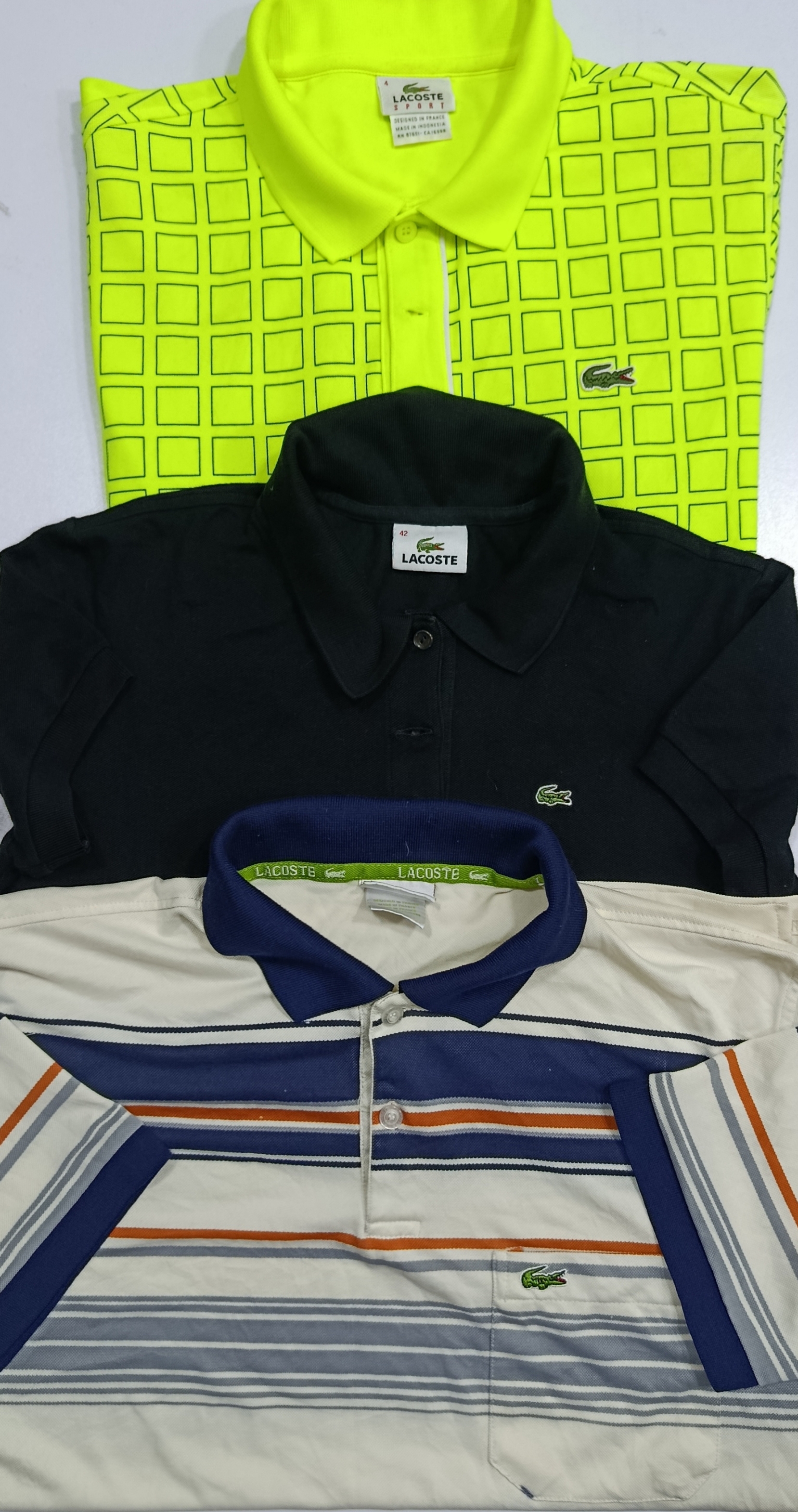 Lacoste polo t-shirt (Collared) 14Pcs (RV # 385)
