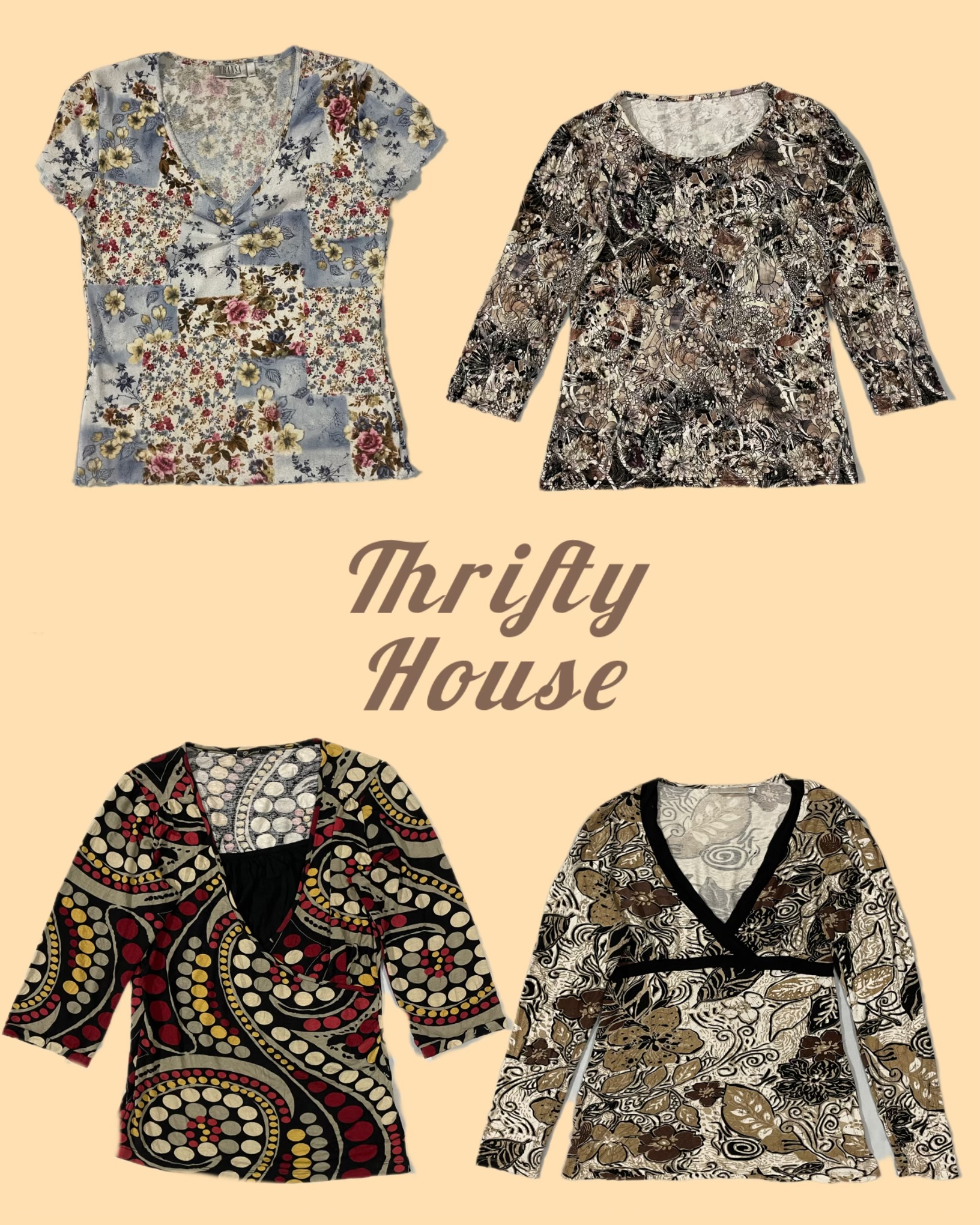 Vintage Garden Babe Y2k Tops(TH/276)