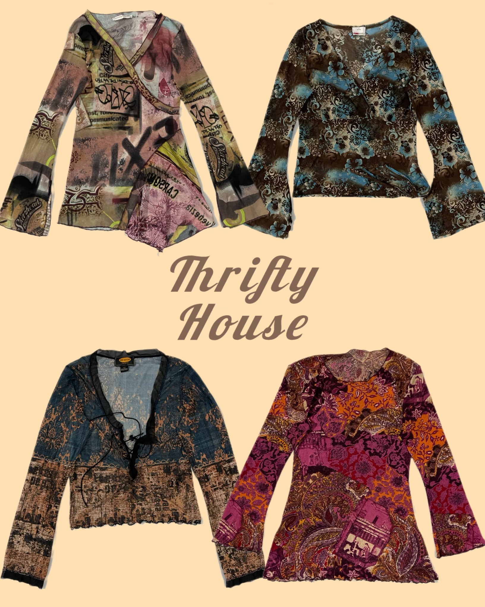 Y2K Boho Dream Tops(TH/278)